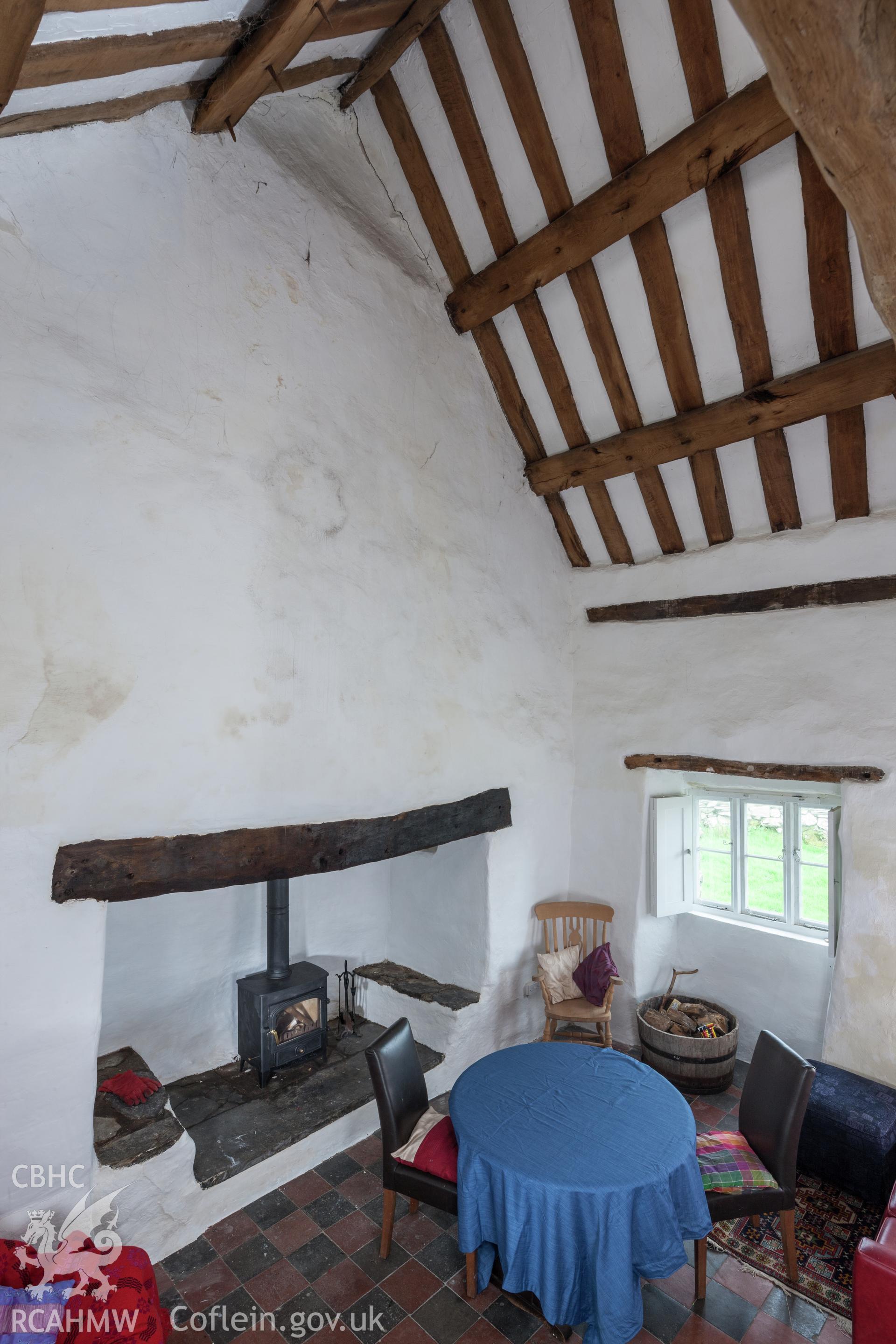 Interior, main fireplace
