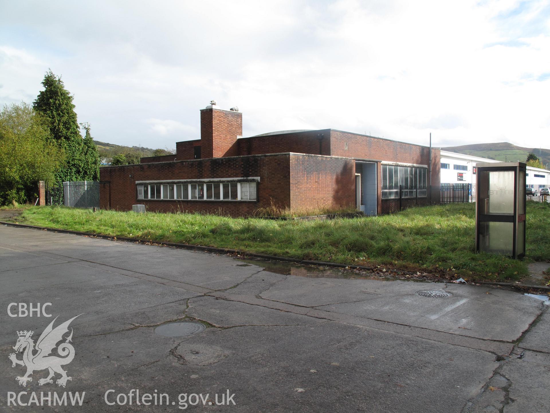 Treforest Telephone Exchange from the west.