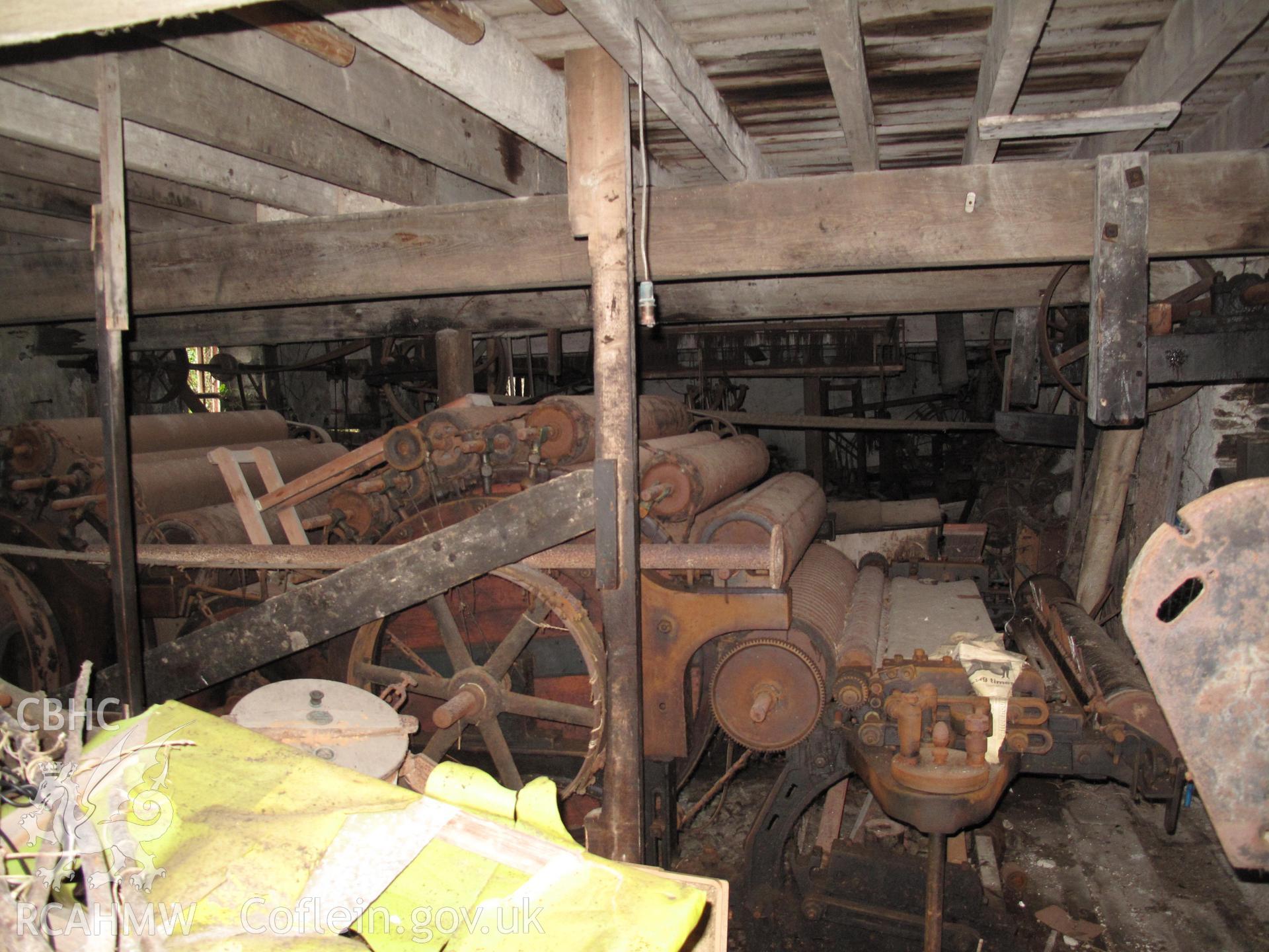 Carding machine at Ceulan Woollen Mill, Talybont.