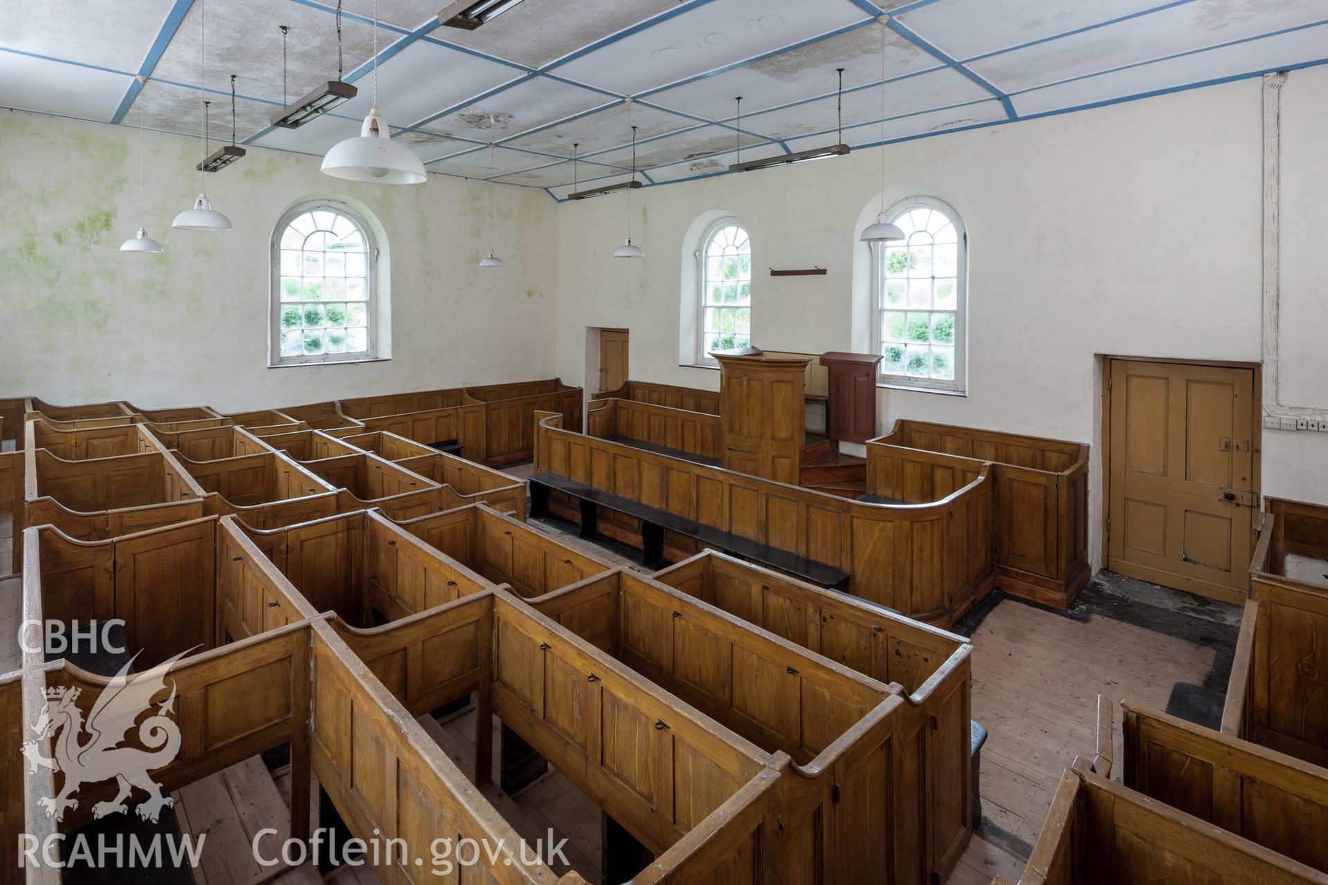 Interior of chapel looking northeast