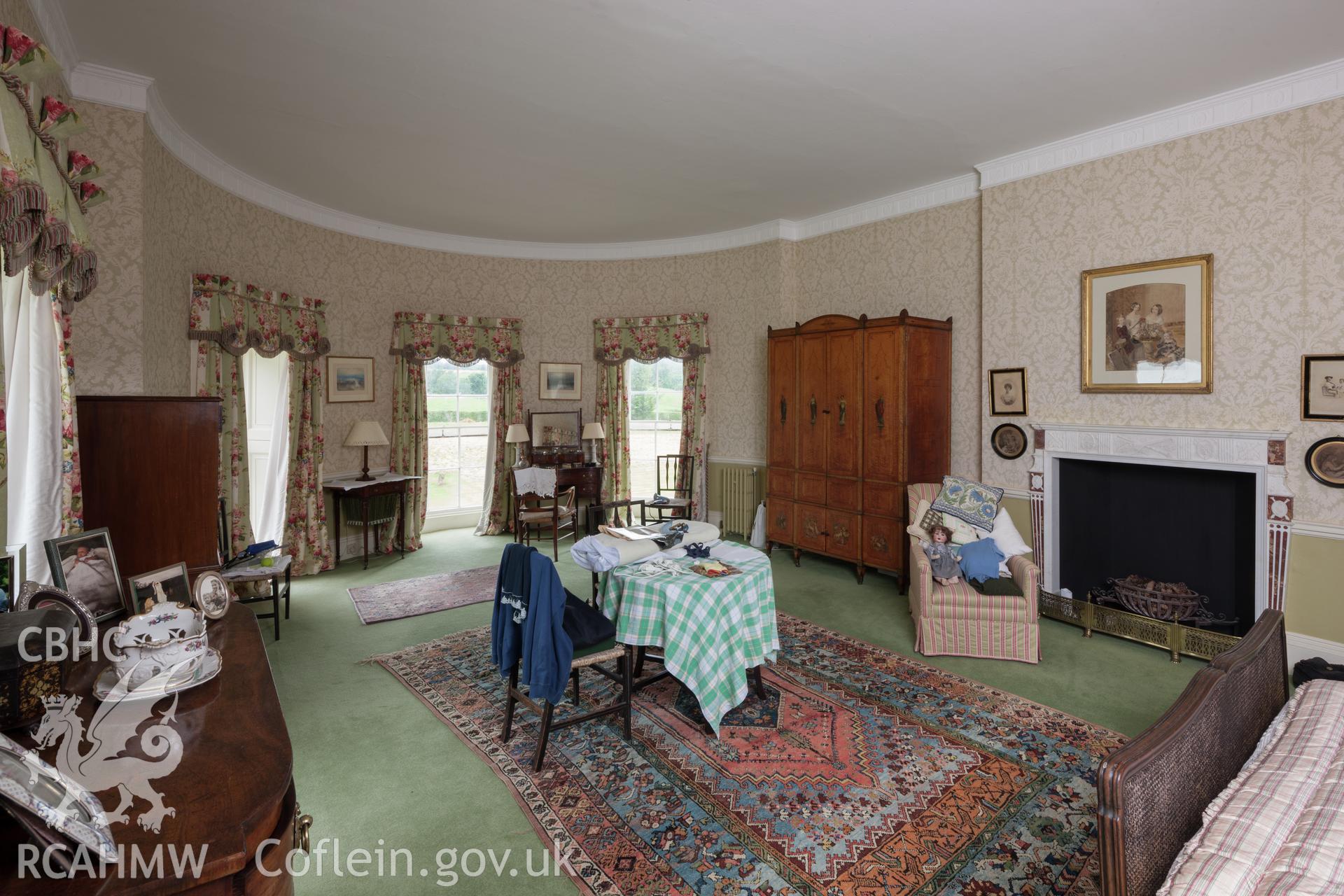 Bedroom in southwest corner, former music room