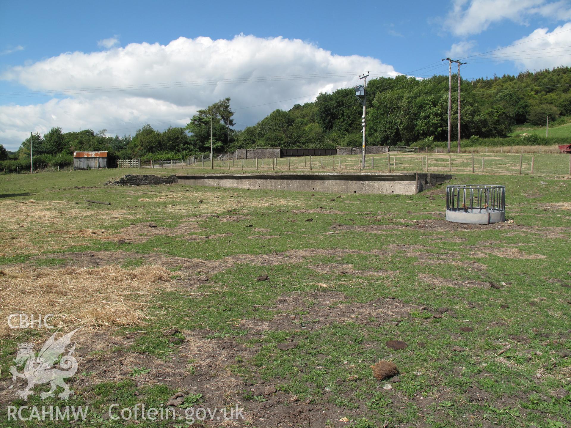 General view from the southwest of the goods yard, St Mary Church Road Railway Station.