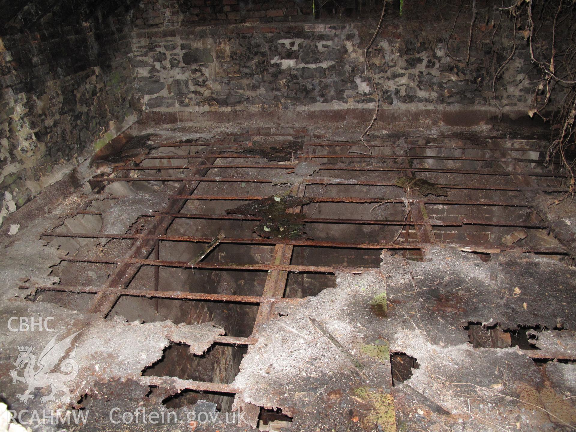 Corn-drying kiln floor, Rhydlydan Mill, Aberhafesp.