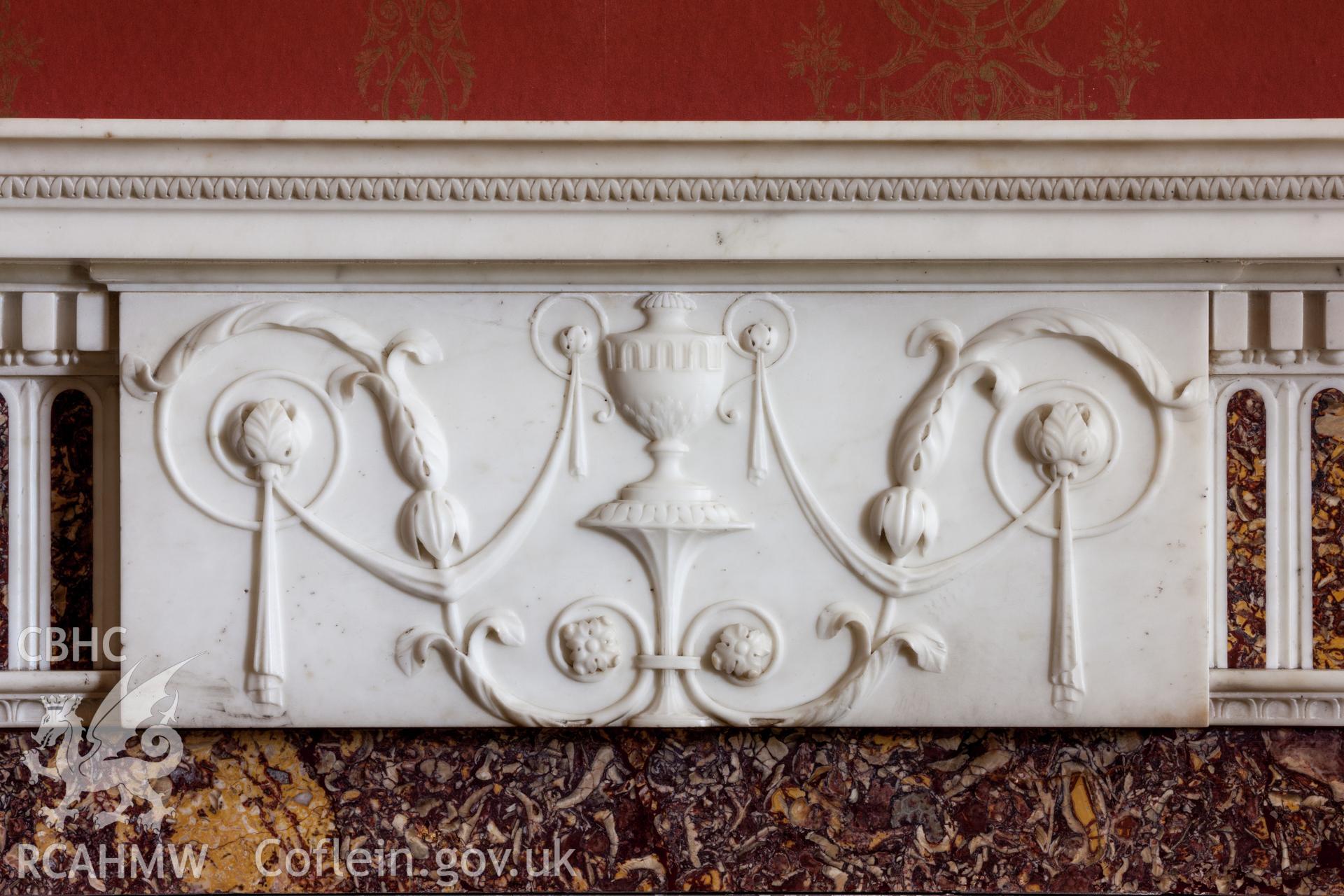 Detail of fireplace