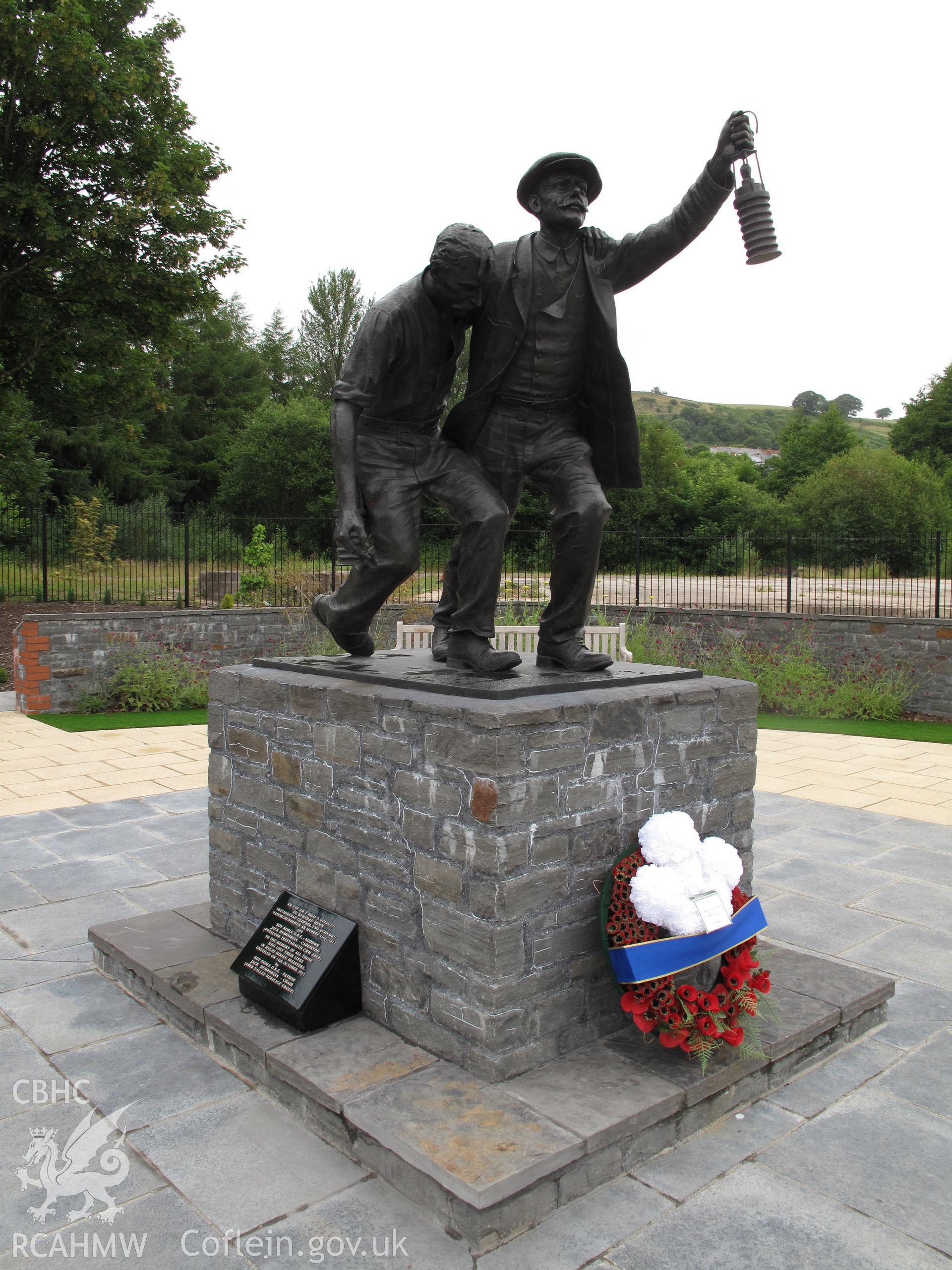 View from the southeast of the National Mining Memorial, Senghenydd.