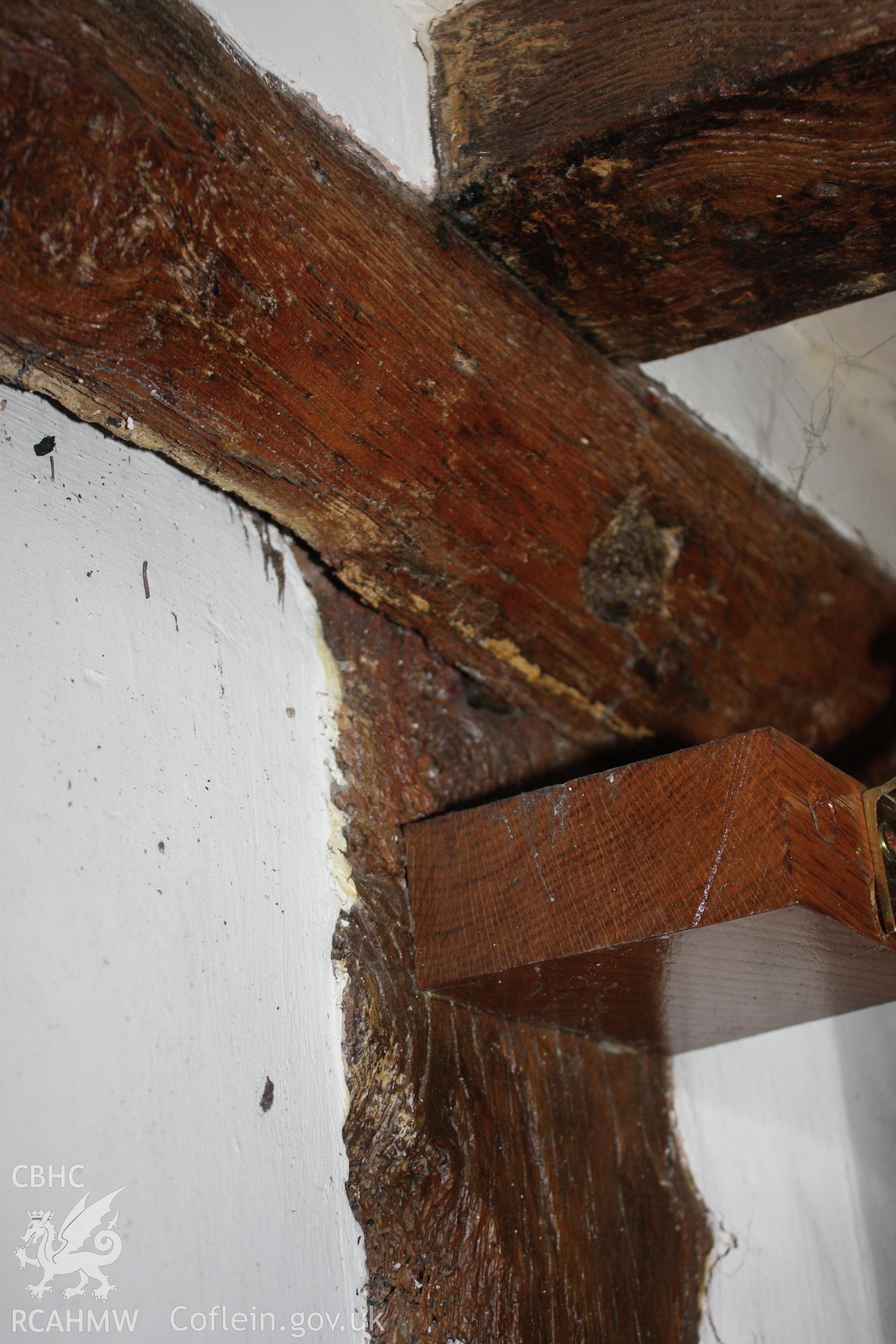 Hall side beam, supporting joists.