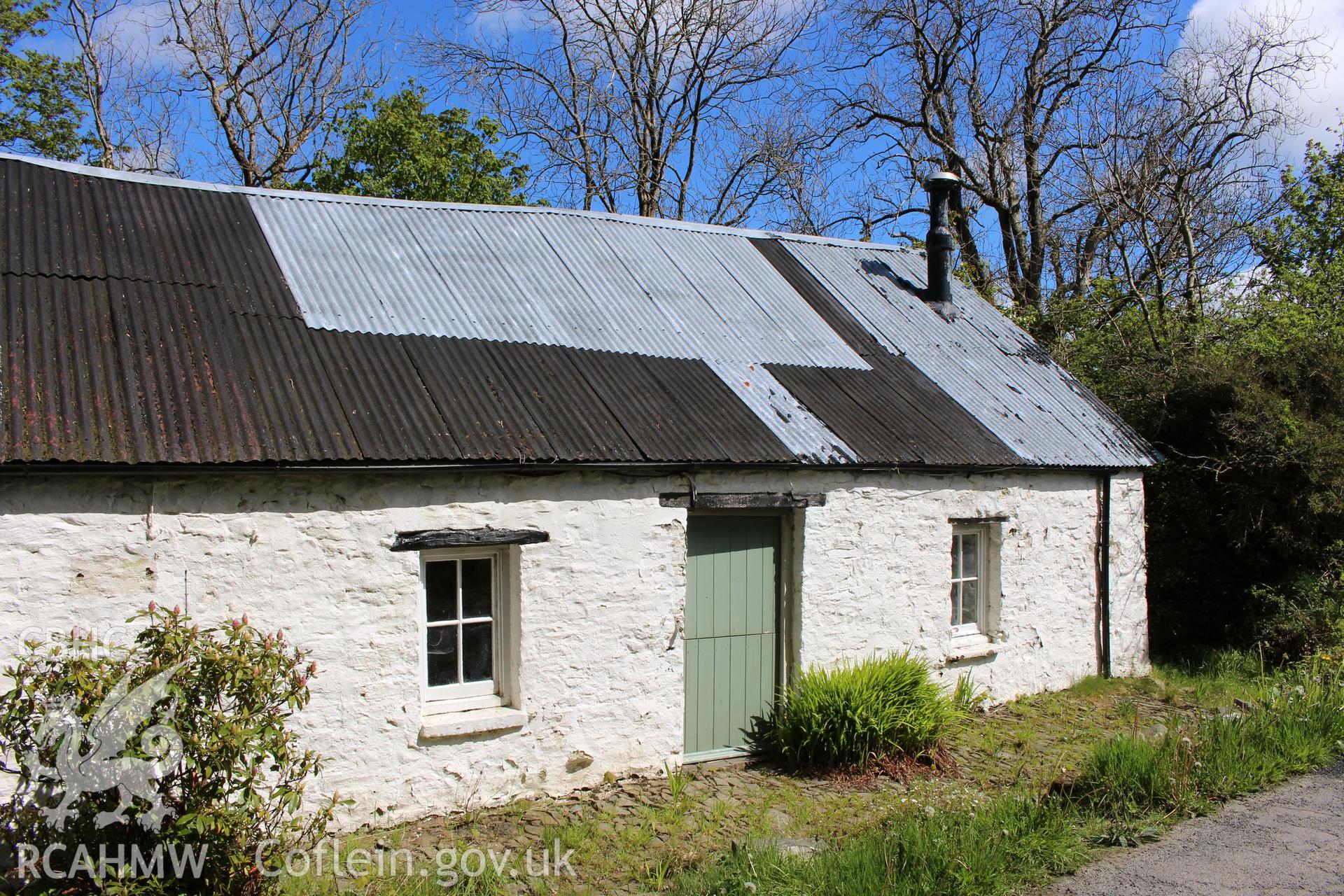 Exterior: west elevation, south cottage.