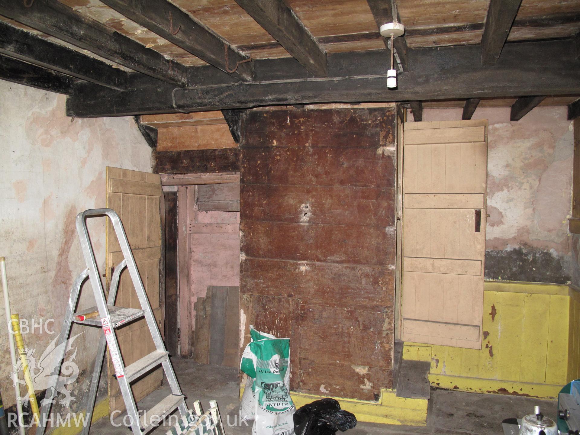 Interior view of Fron Cottages, Fron Factory, Rhayader.