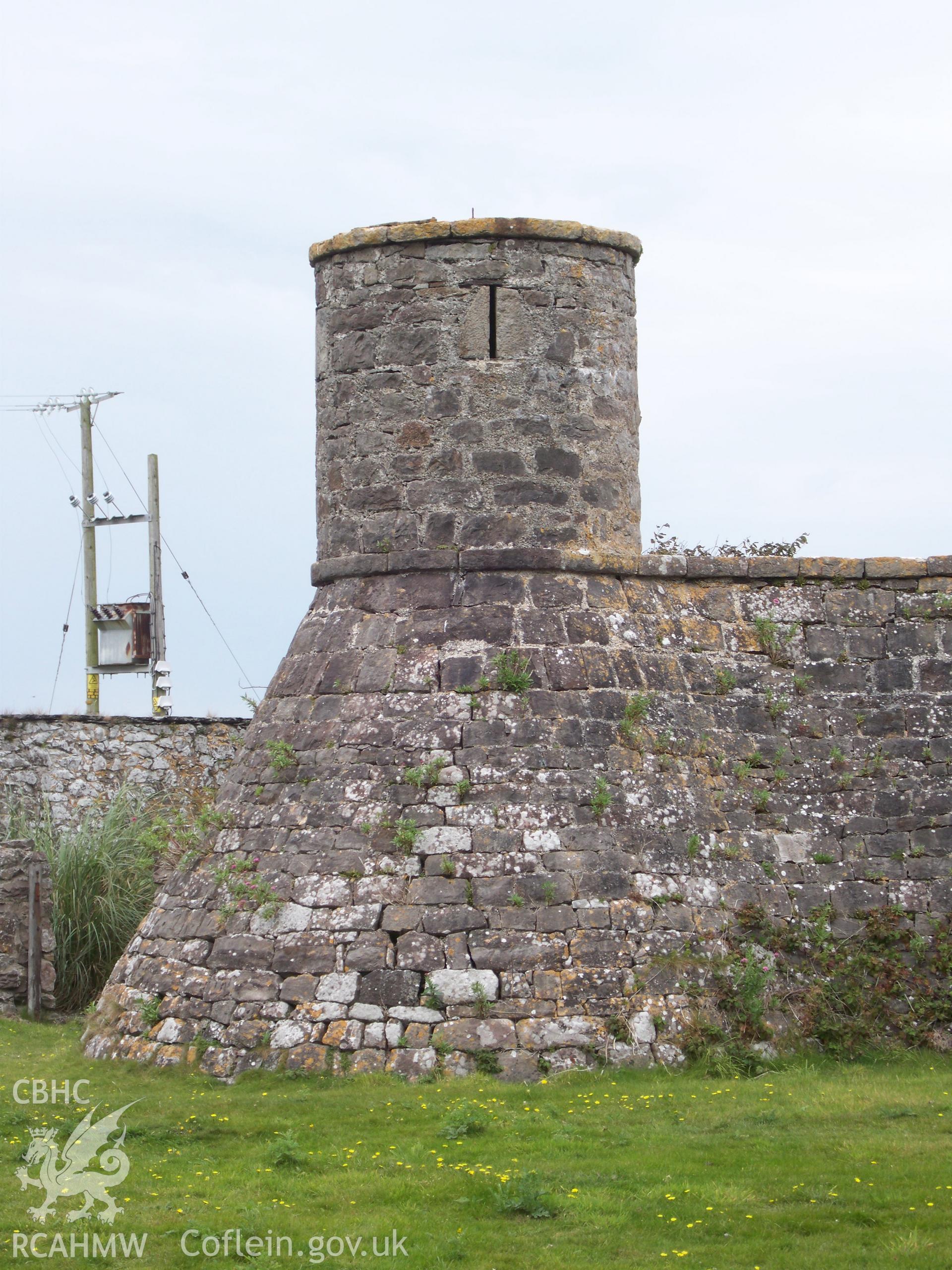 Inner defensive wall and watchtower