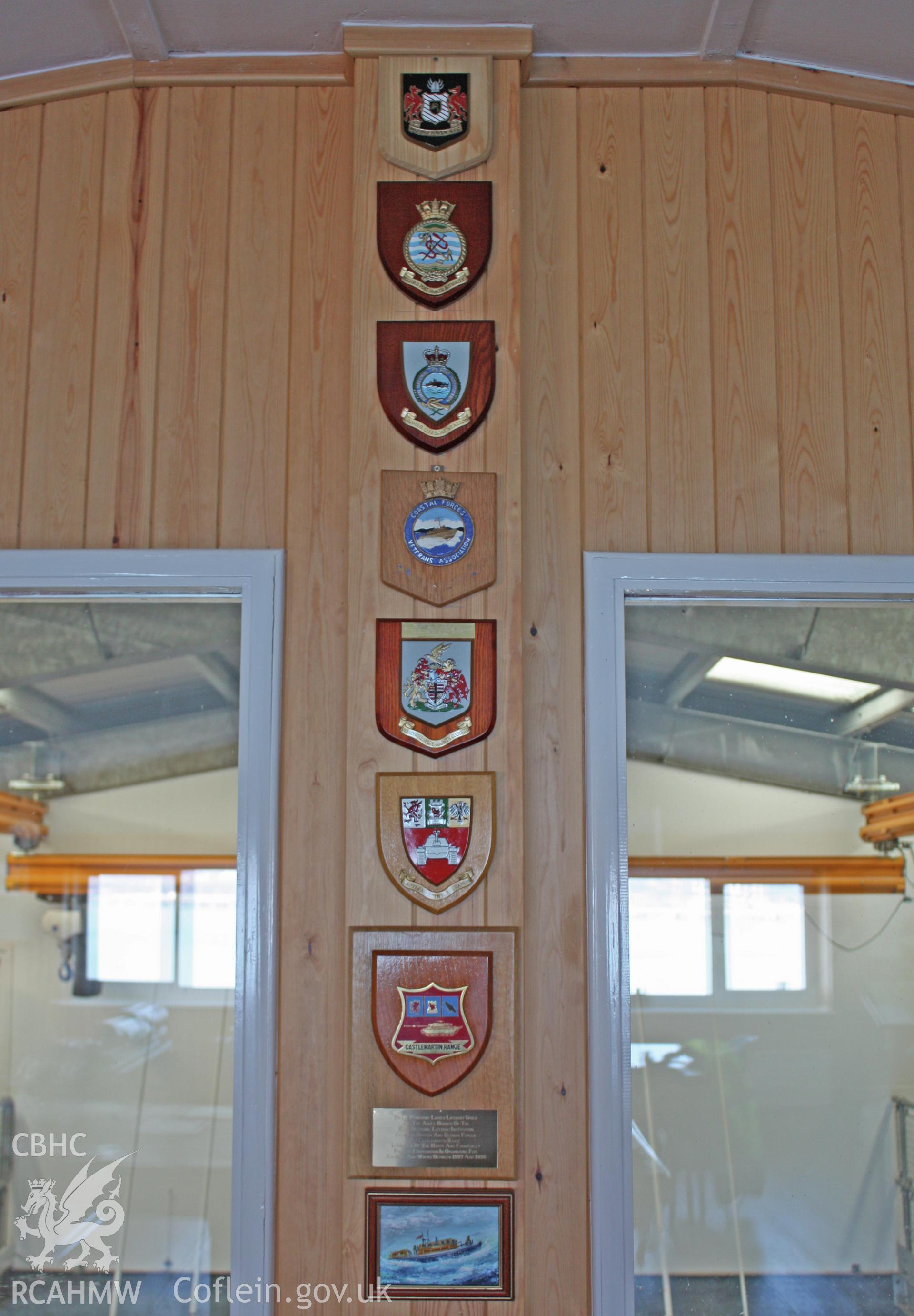 Detail of commemorative plaques