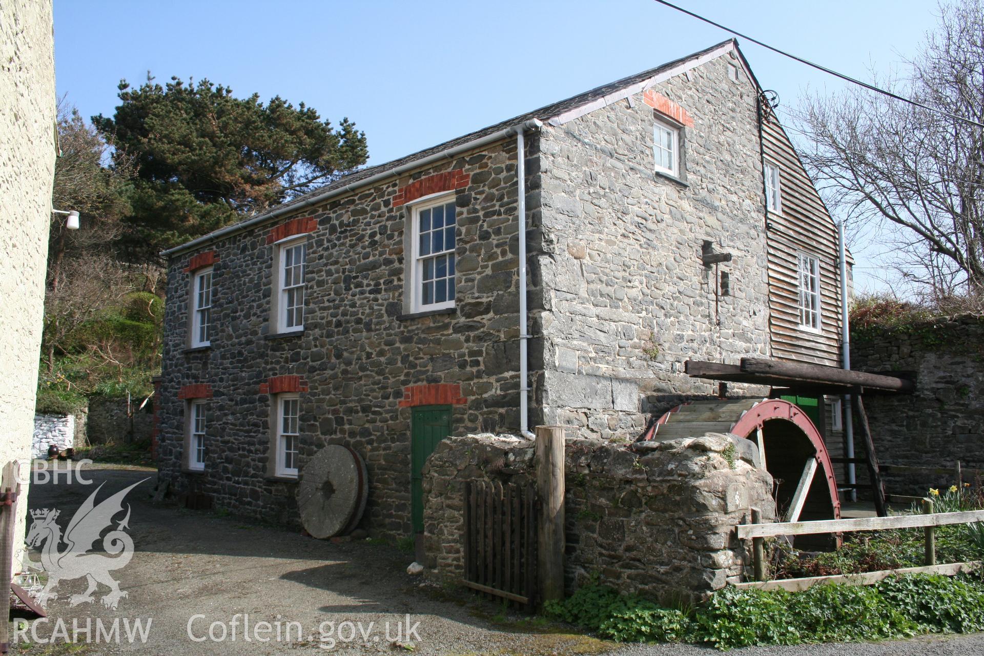 Mill building viewed from the west.