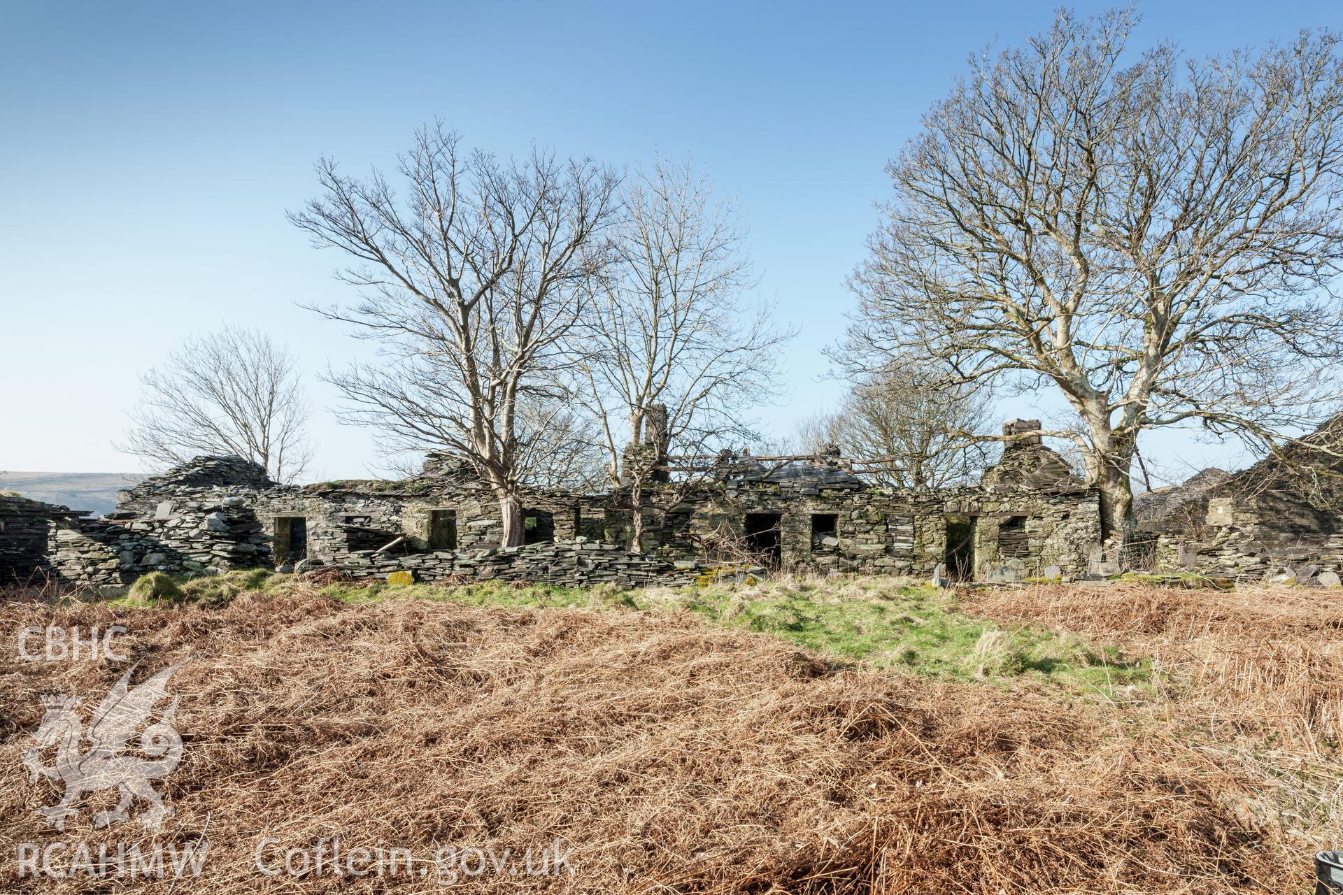 View of barracks from the northeast