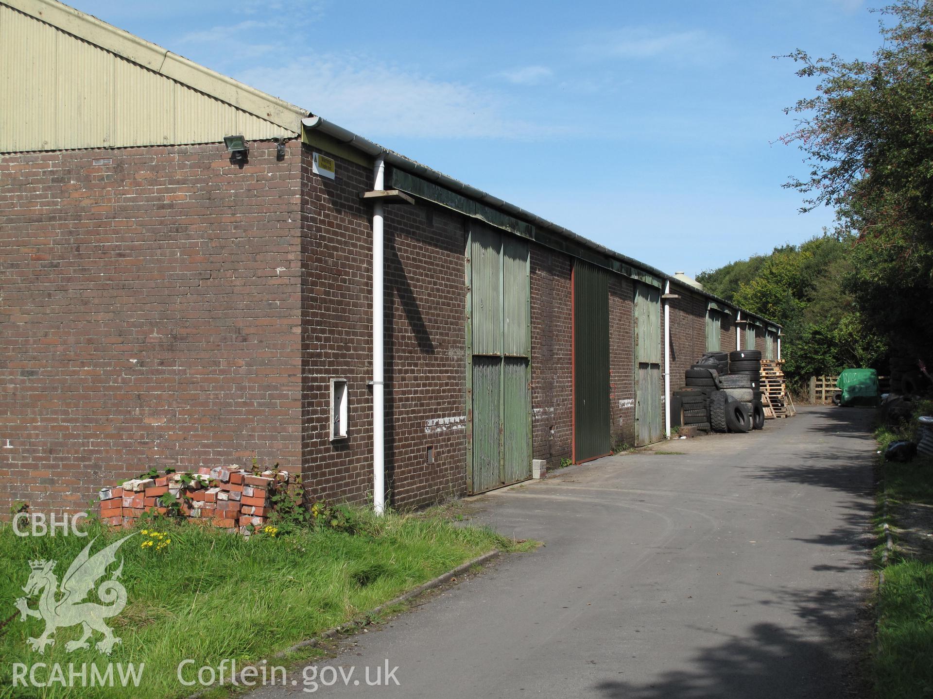 View of the main building at Llandovery buffer depot from the south.