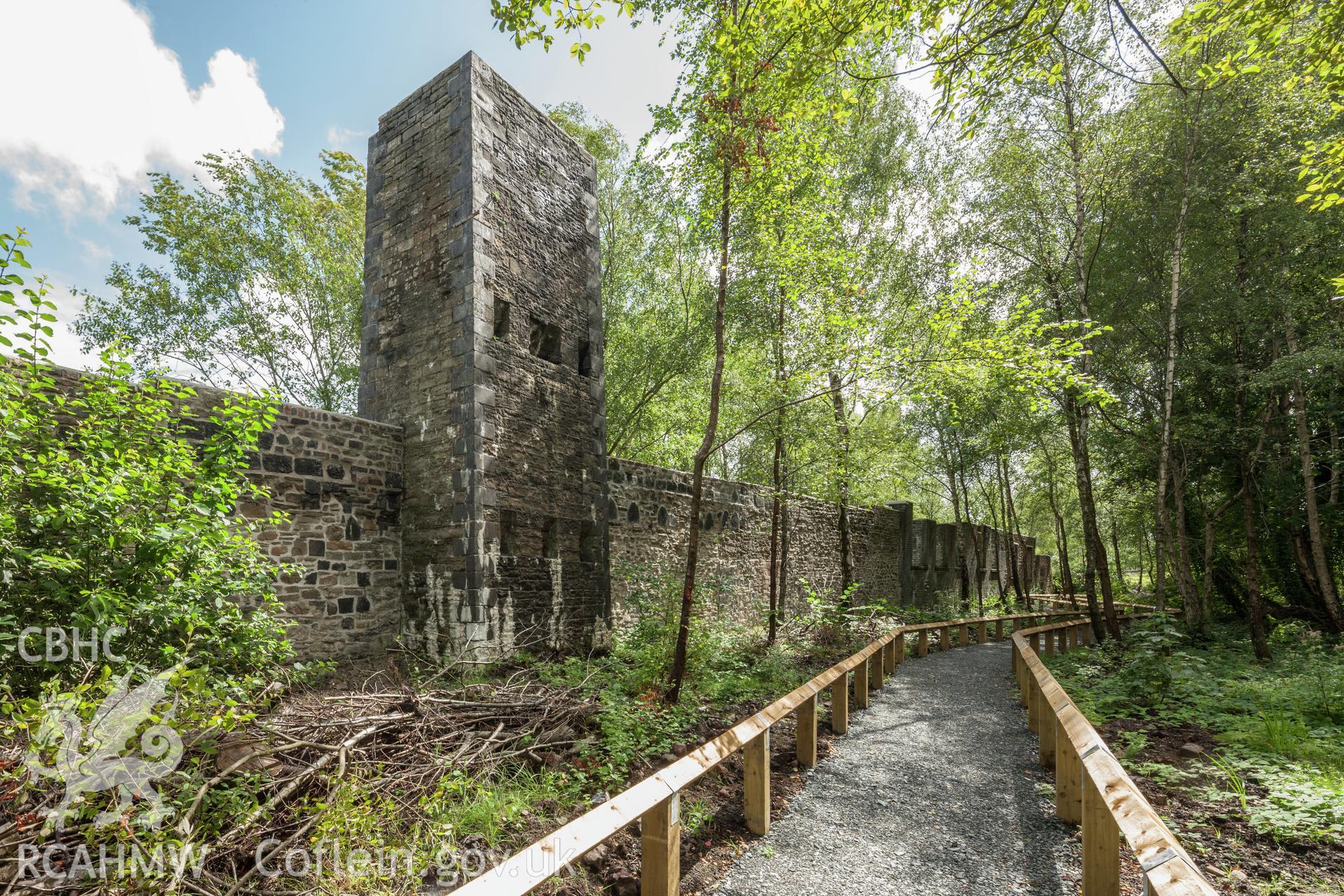 East wall and abuttment from the north