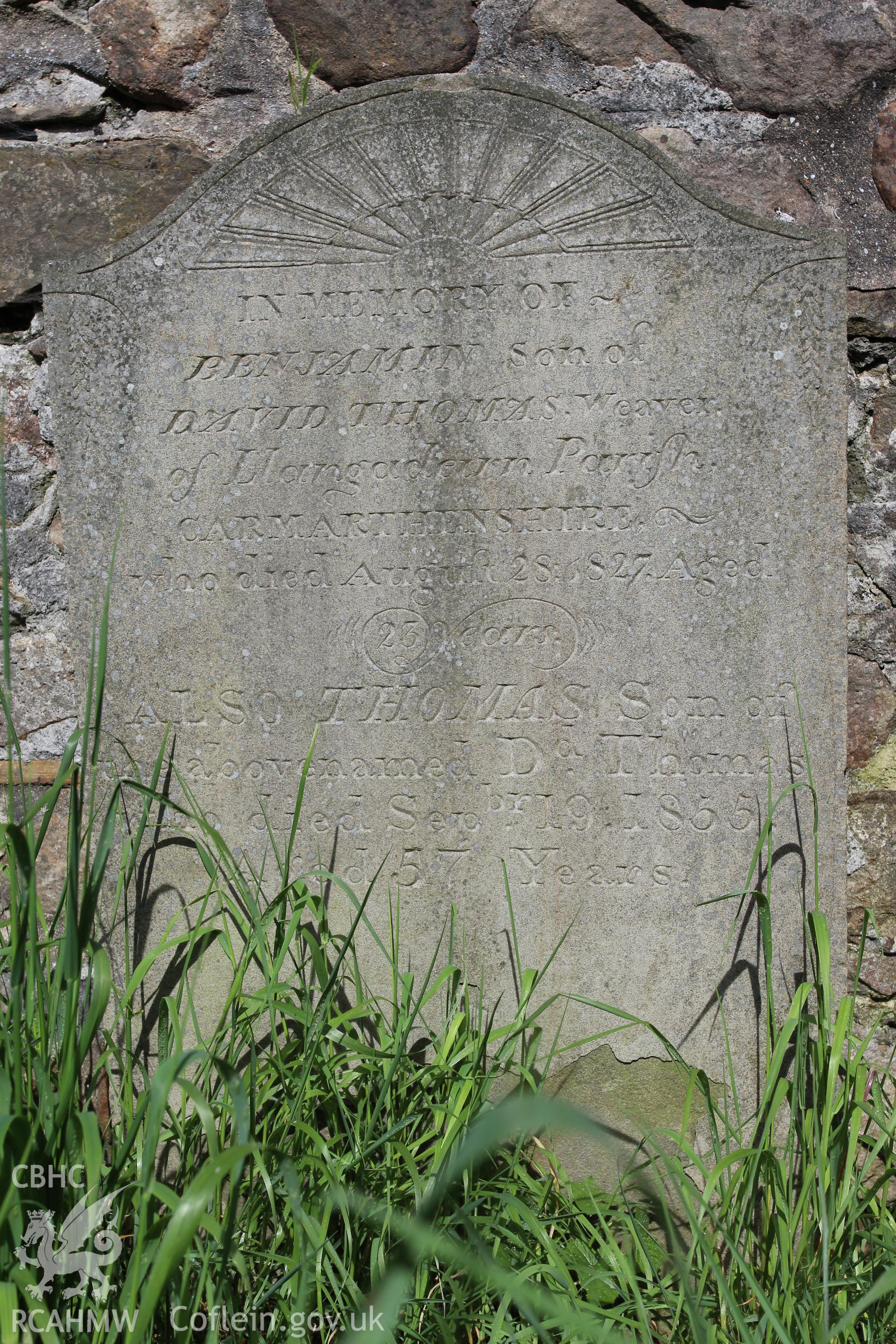 Detail of gravestone