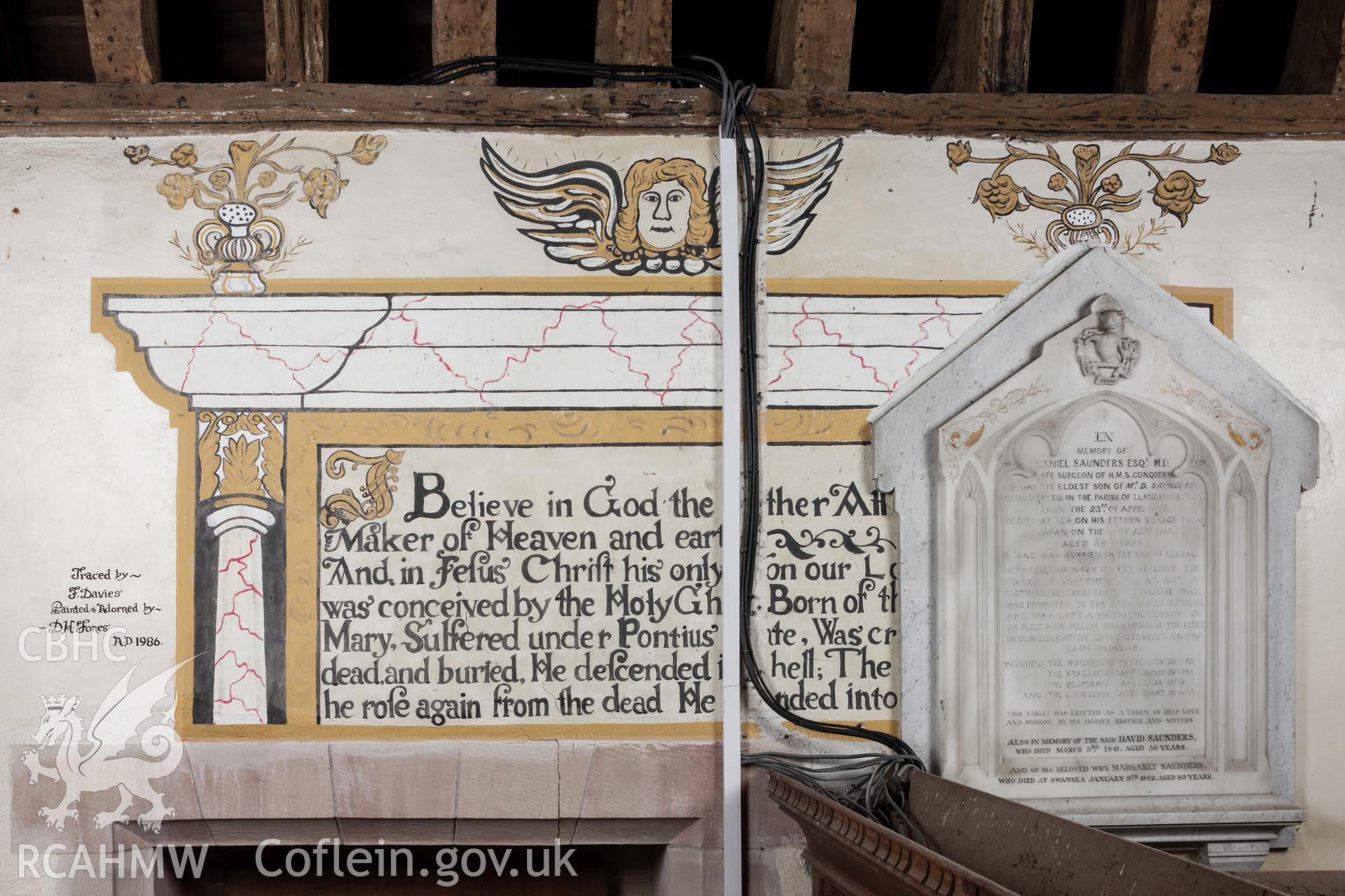 Wall painting, south wall, east end