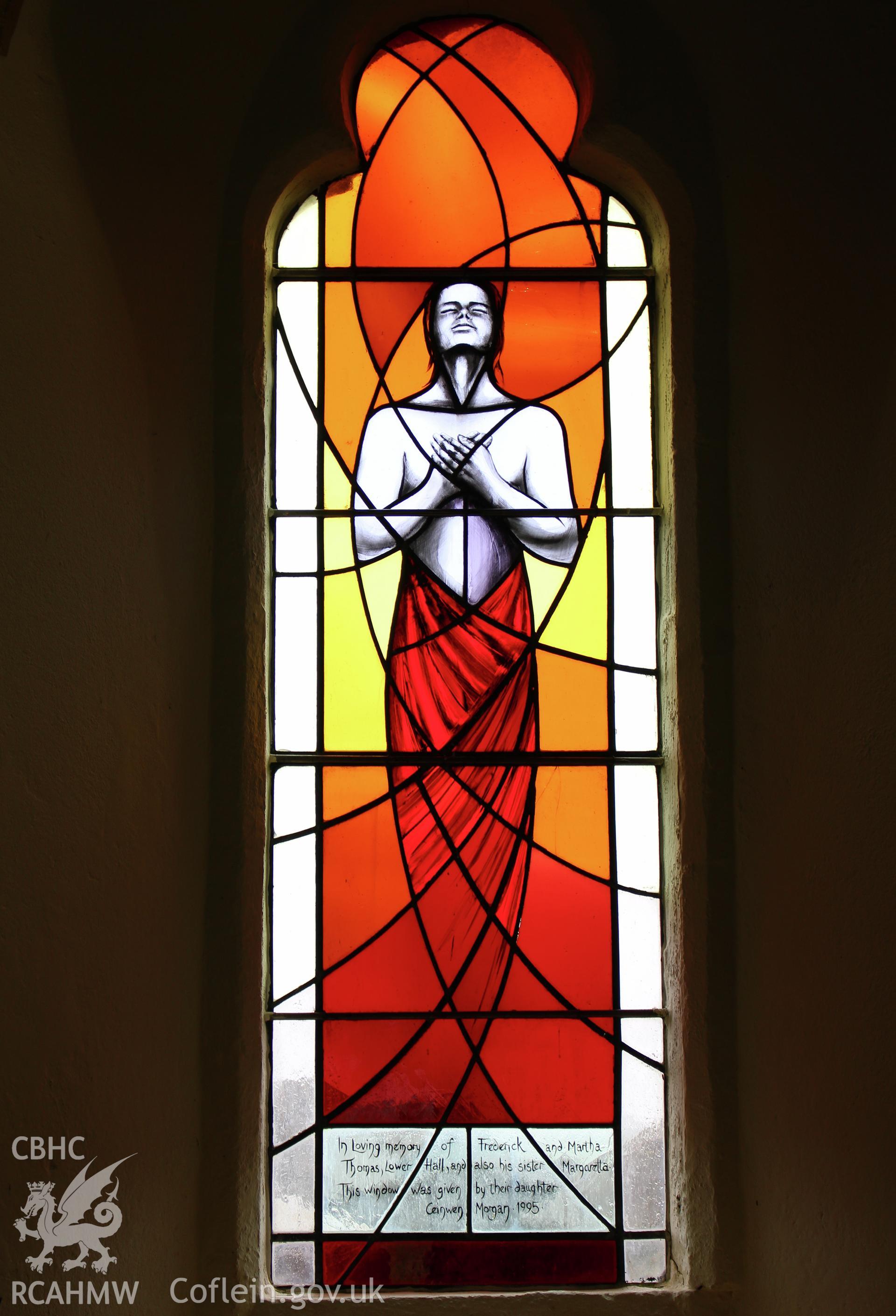 Detail of window: The Ascension by Caroline Loveys 1995-96