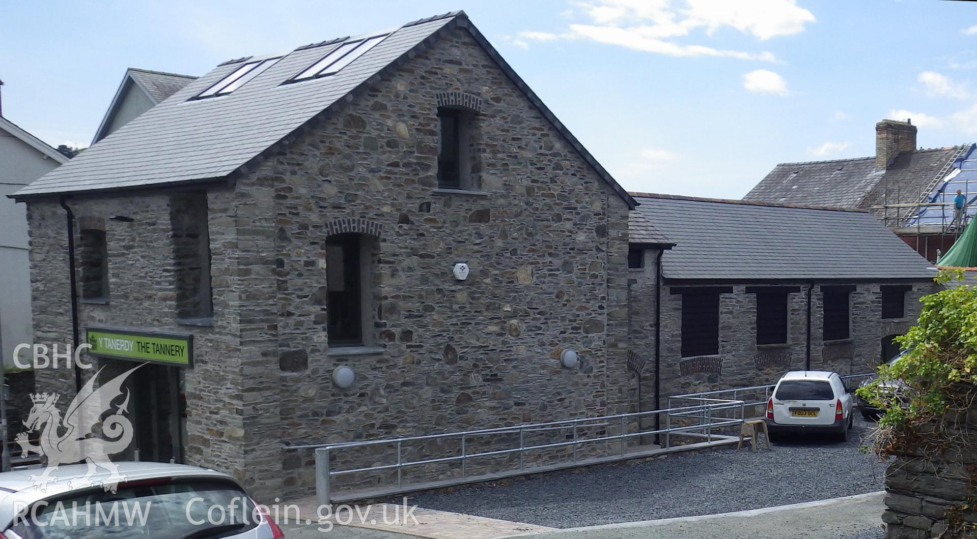 View of restored tannery from northeast