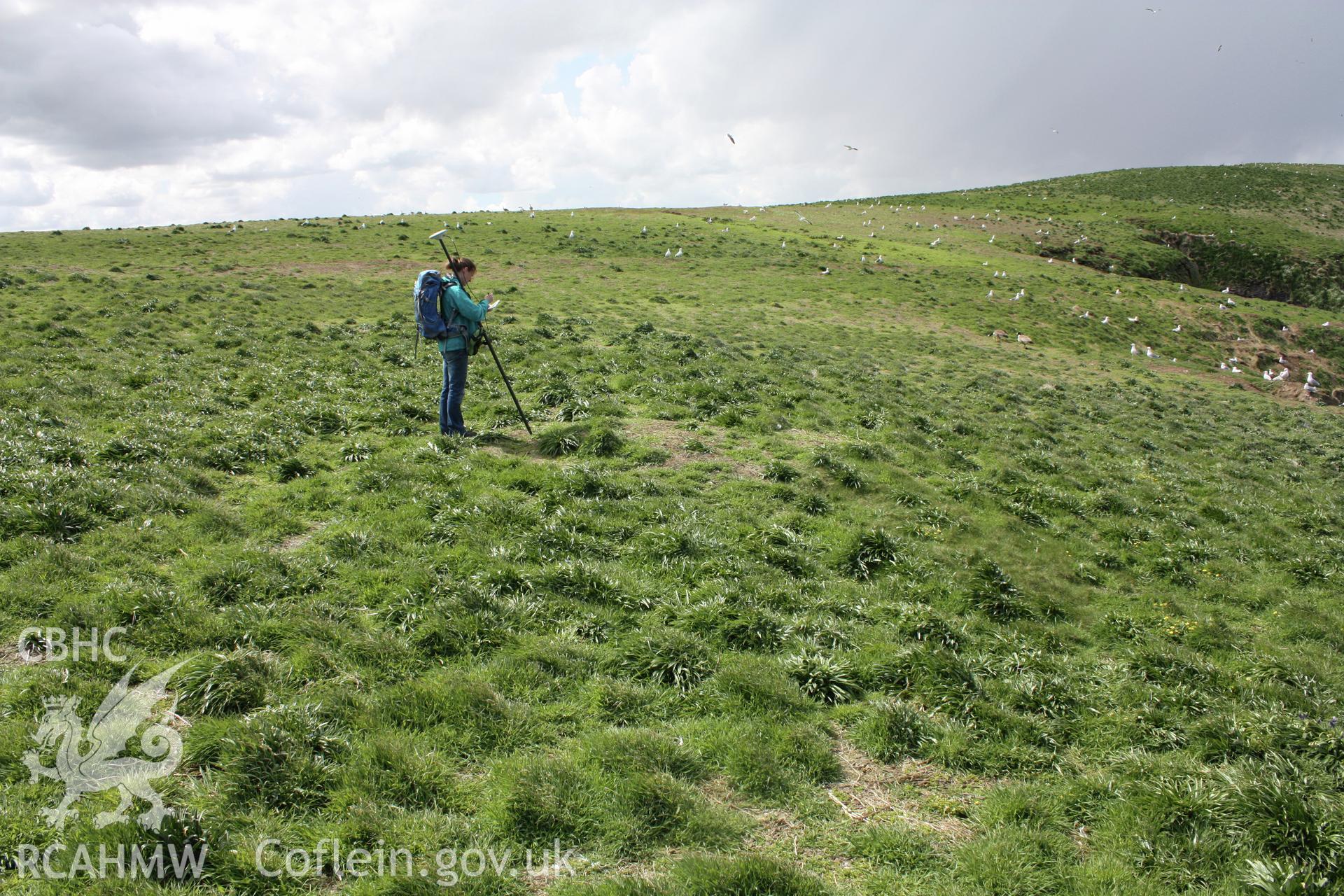 Mound located within the interior of the promontory enclosure.