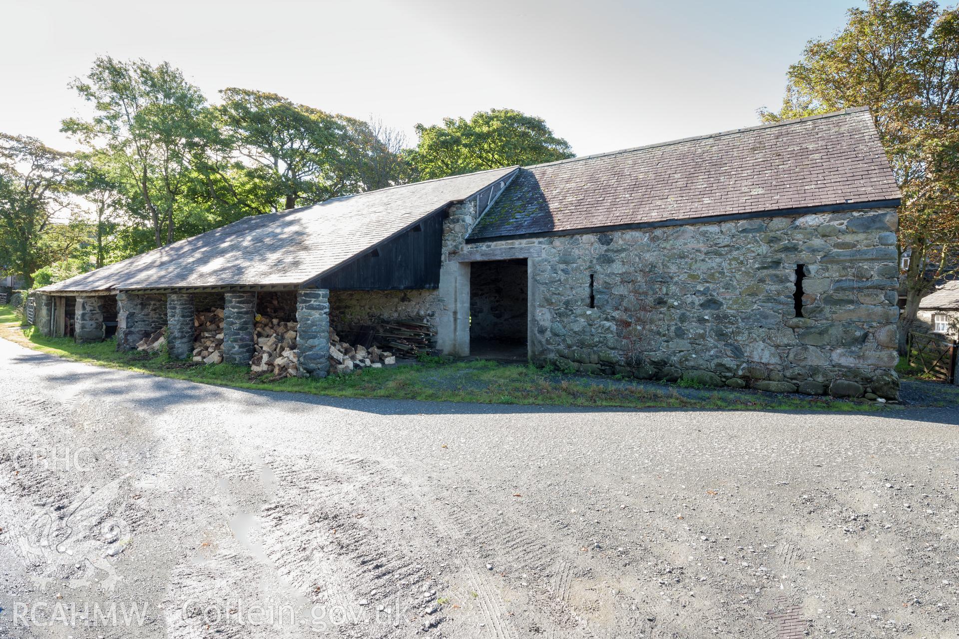 Exterior of barn viewed from the north