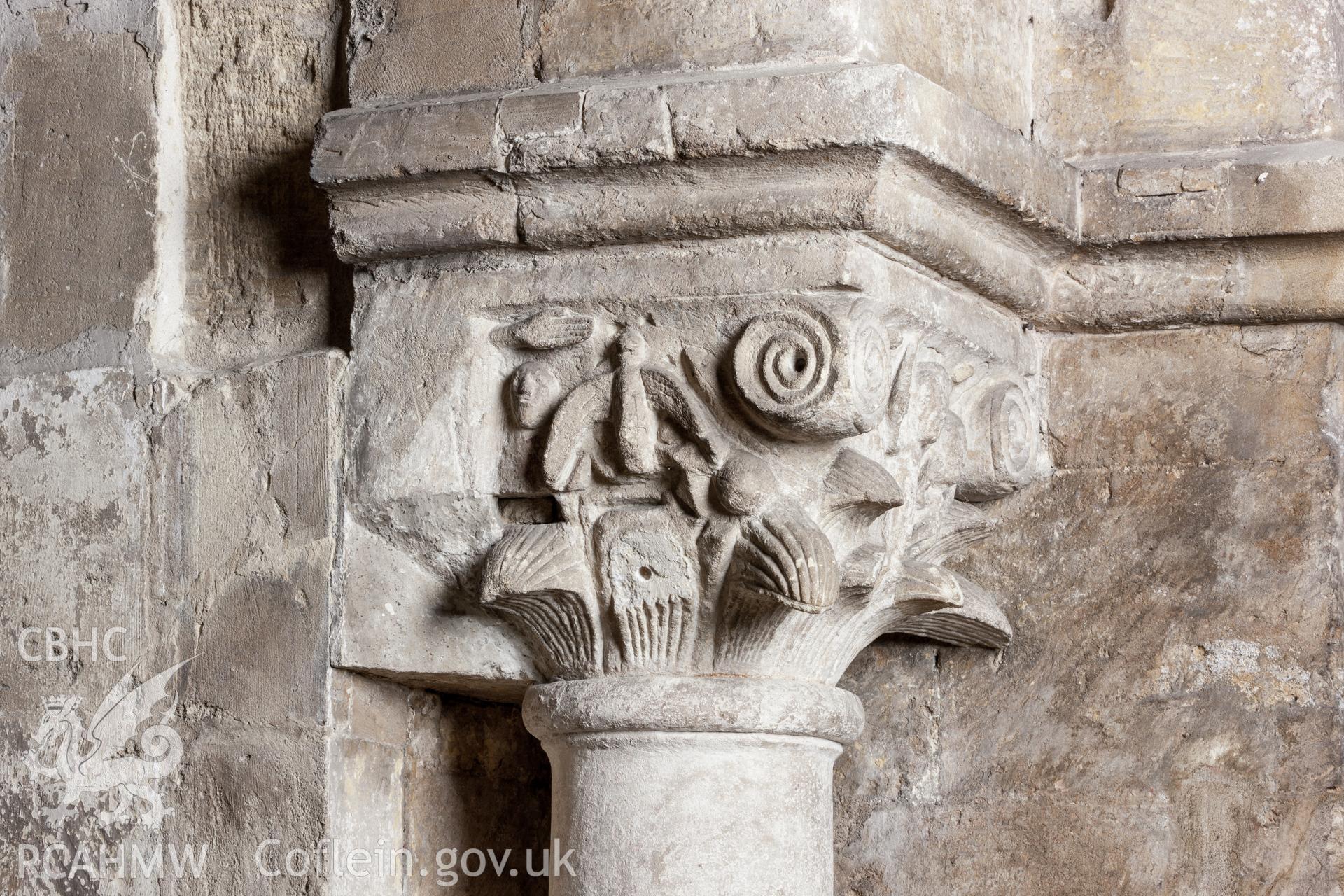 Detail of capital on decorative arch