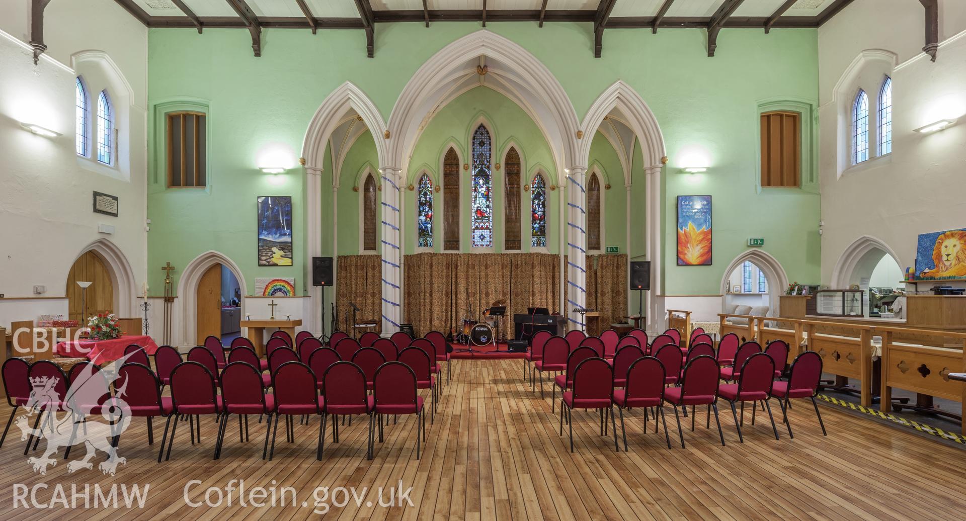 Interior, east end viewed from the west southwest