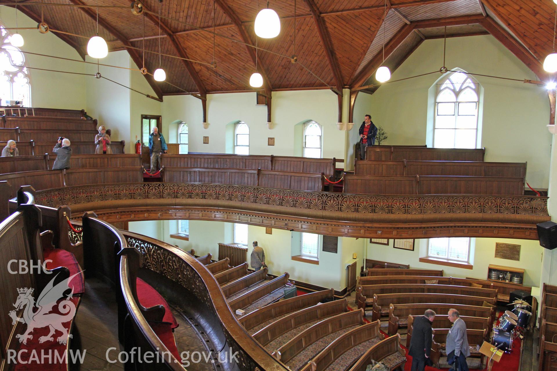 Interior of Hope Baptist Chapel, looking north-west from the gallery