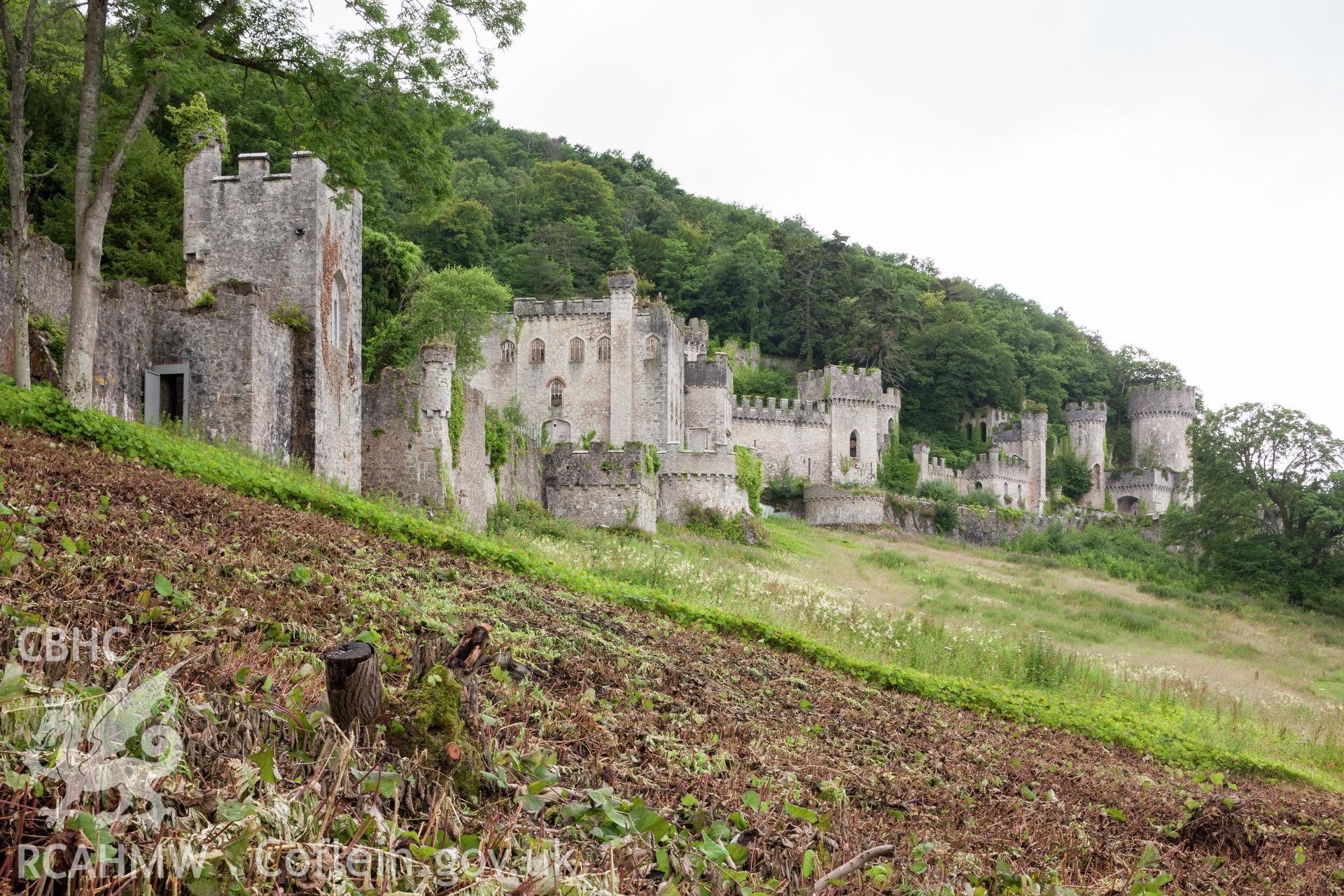 Castle gardens, and castle from the east