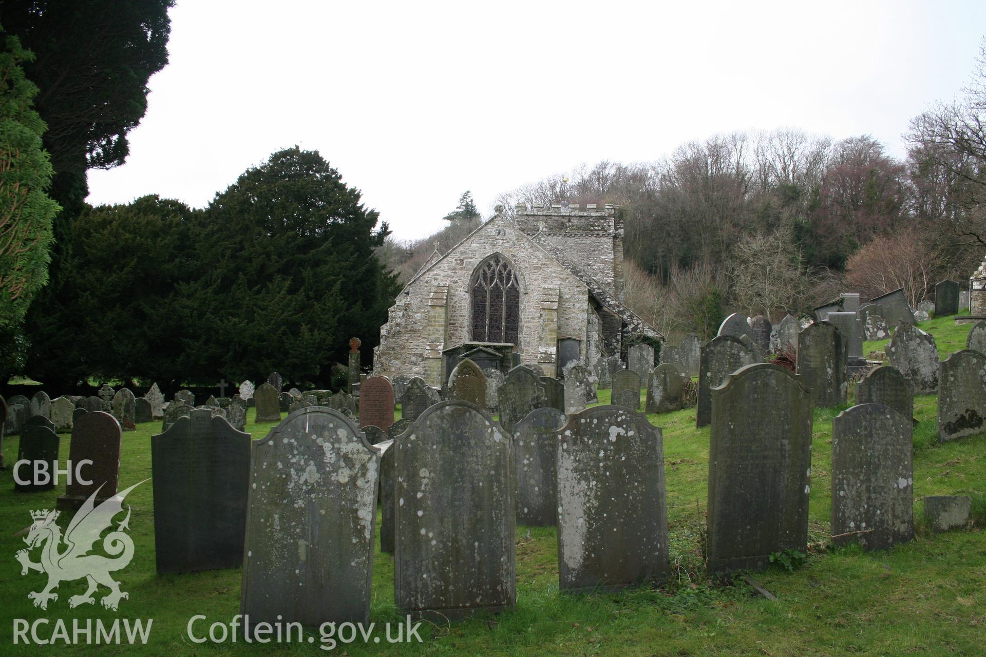 St Brynach's Church, Nevern. March 2007. Exterior view looking north-west.