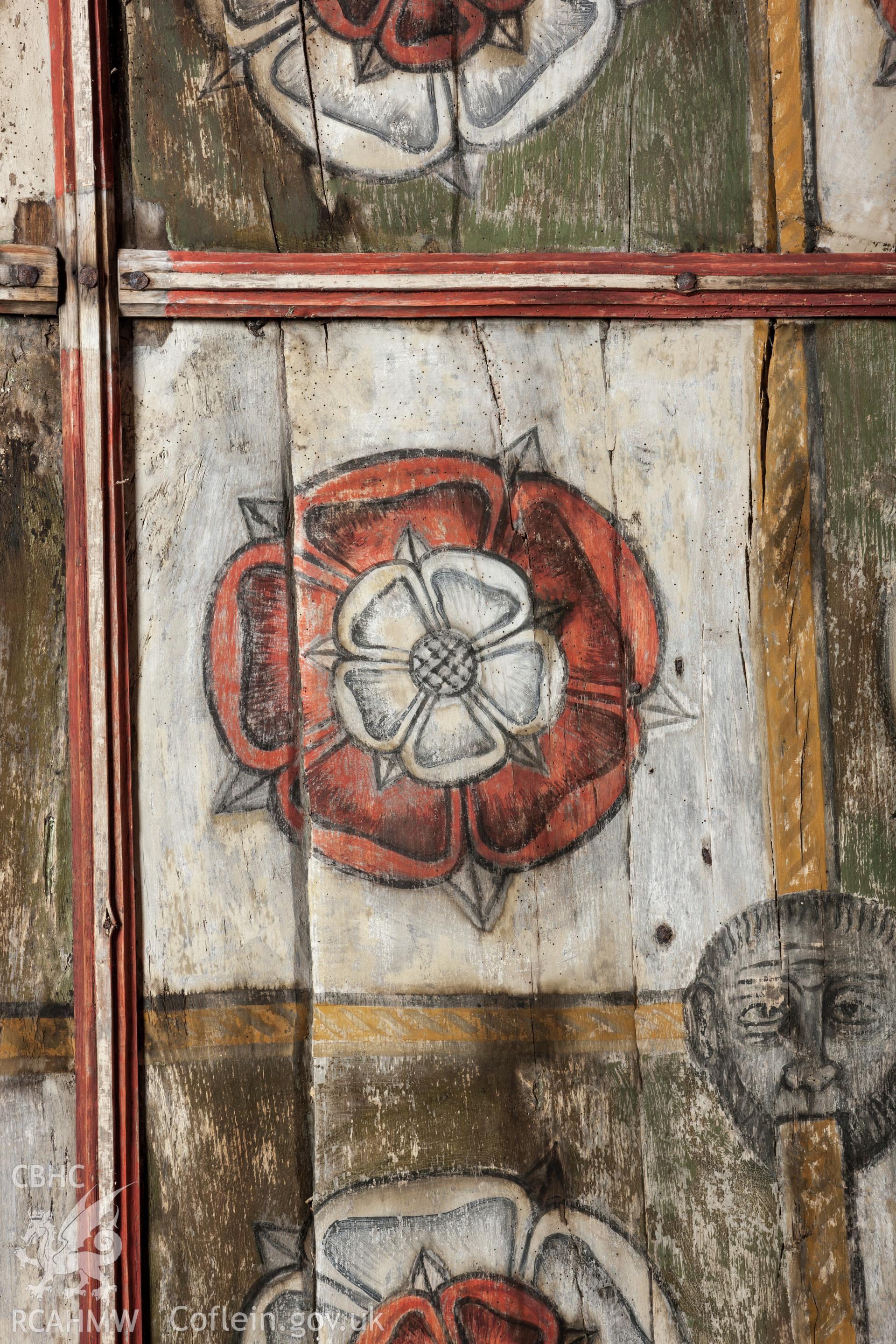 Detail of barrel vault painting
