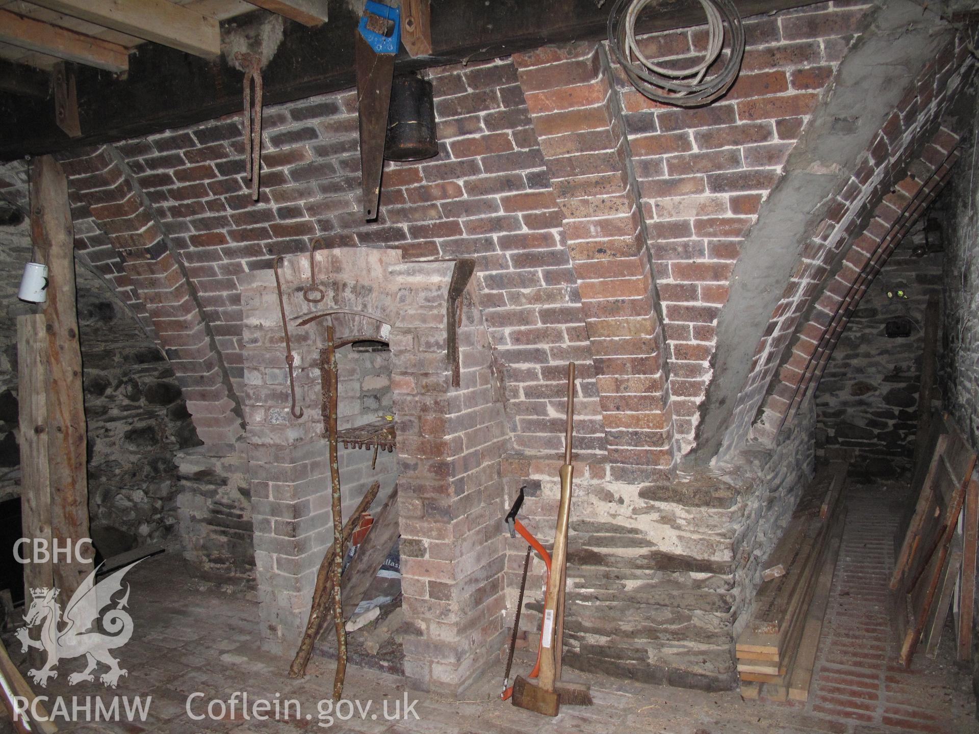 Grain-drying kiln at Felin Isaf, Glan Conwy.
