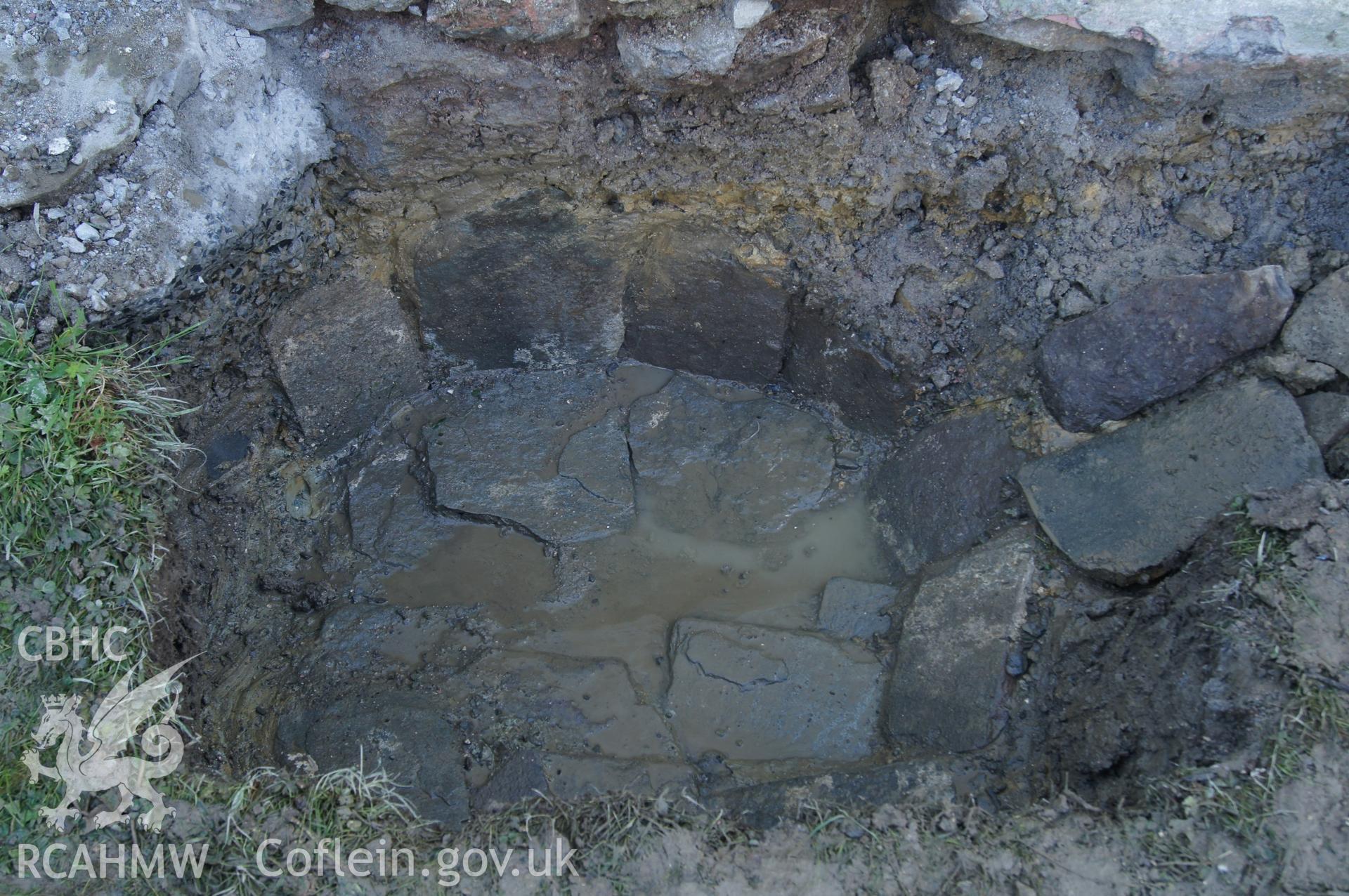 Exterior of cross-wing, gardrobe collection tank base.