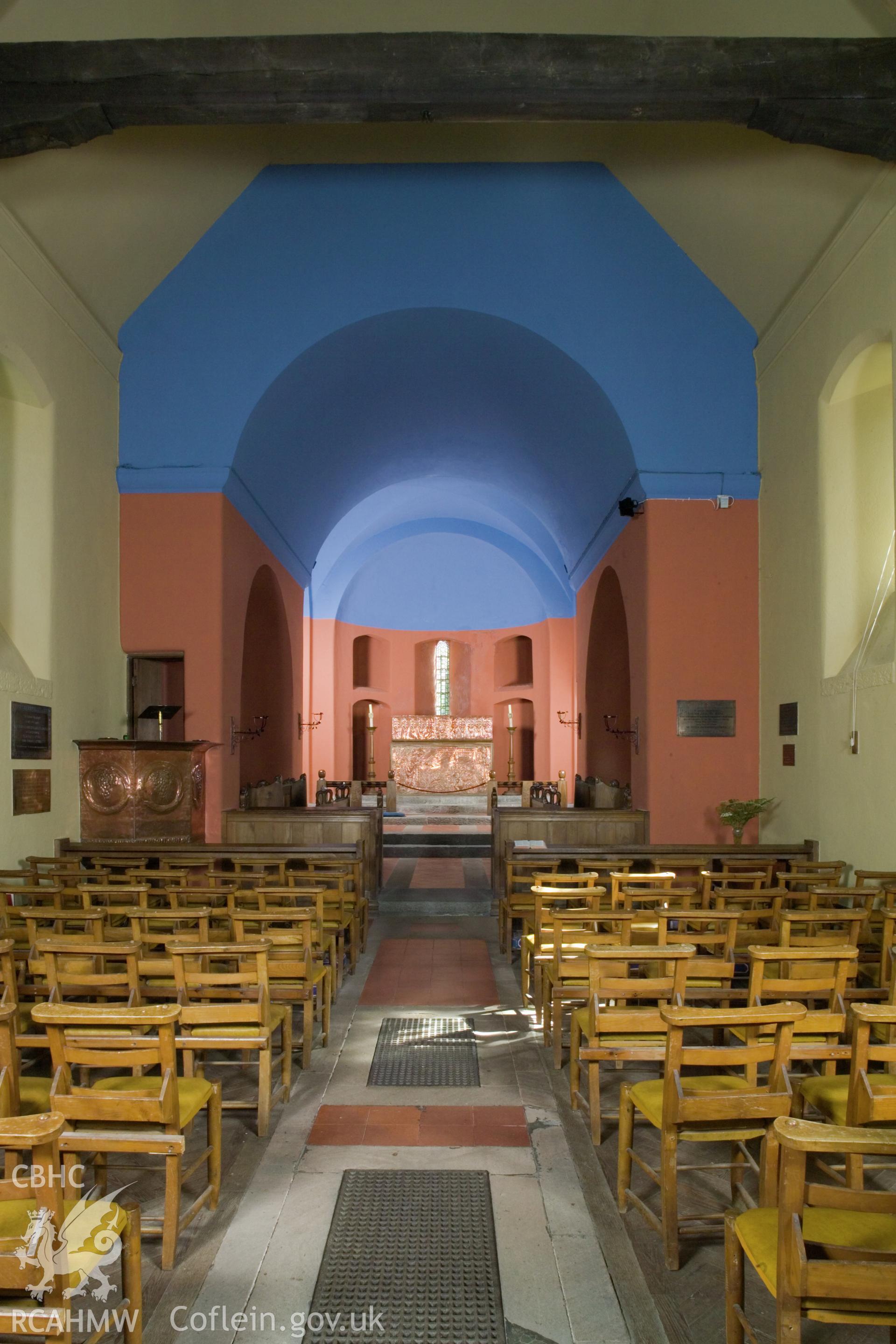 Interior looking east northeast