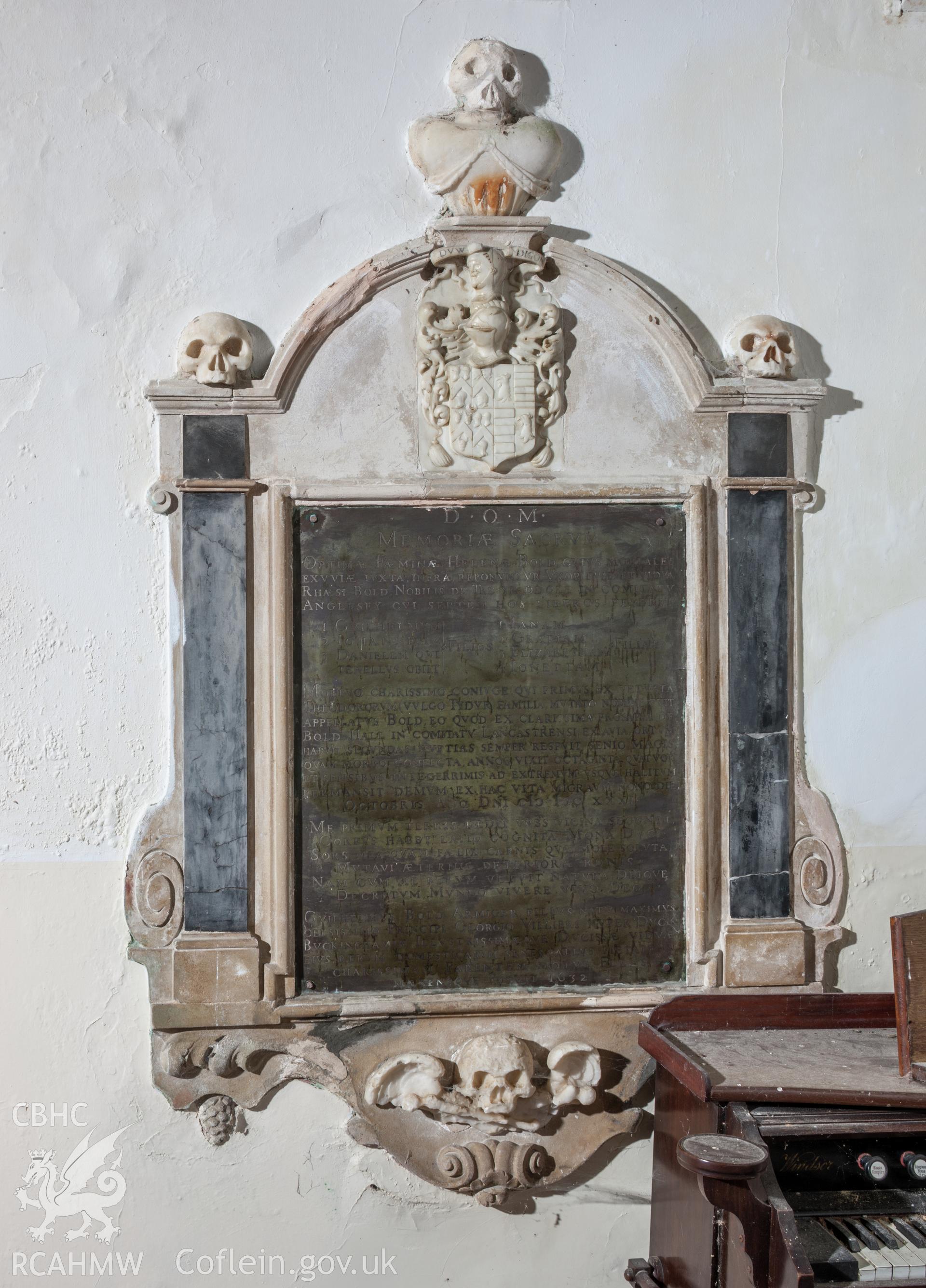 C17 memorial in transept