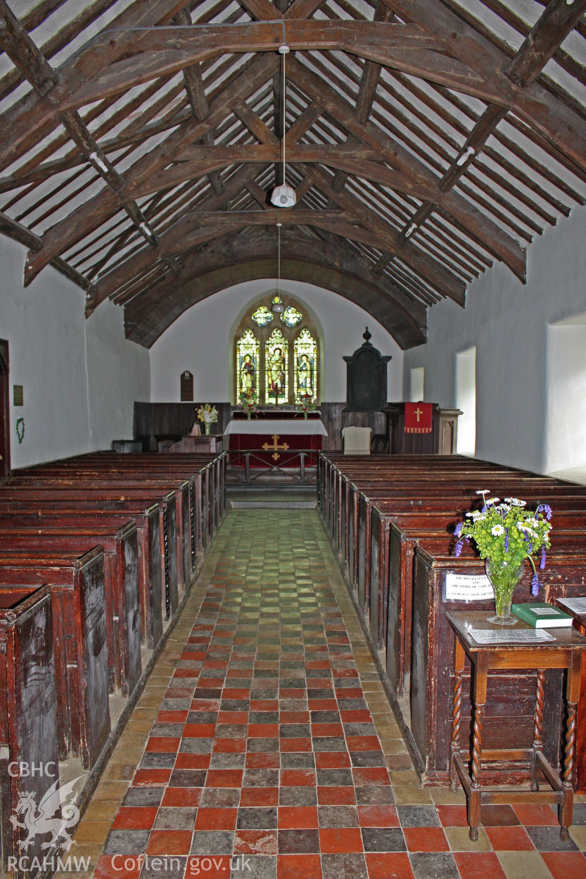 Interior looking east