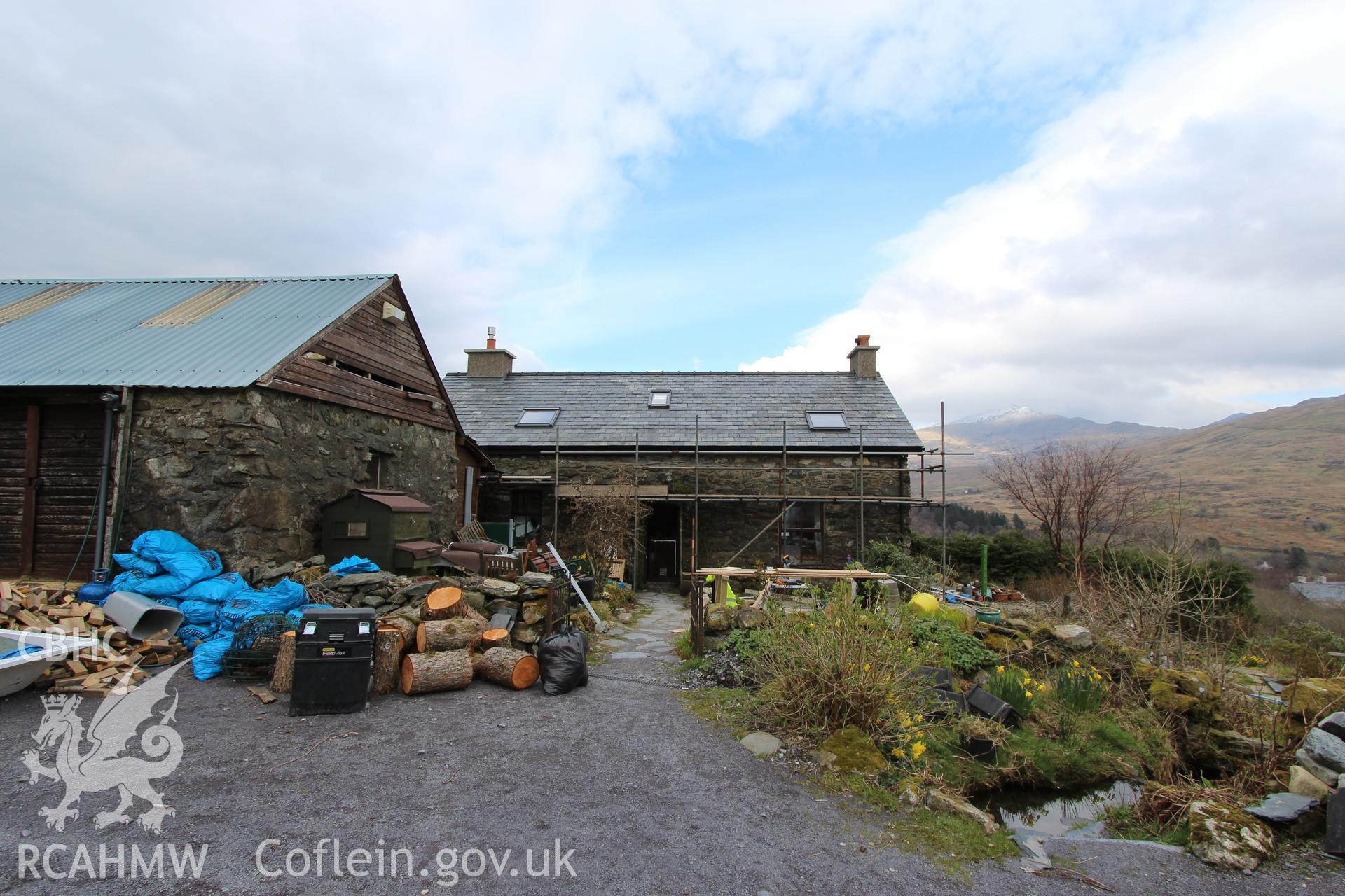 Exterior: south elevation, with Snowdon seen in background