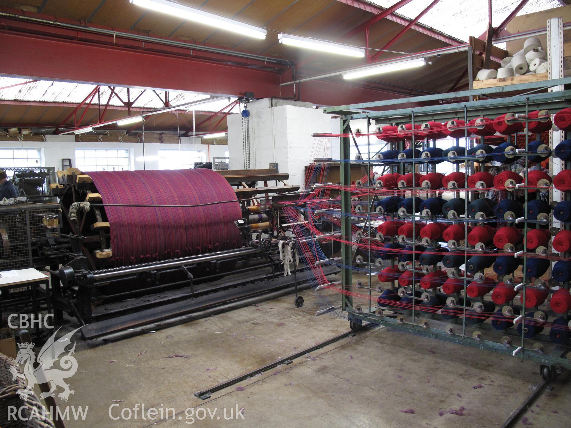 Warping mill at Trefriw Woollen Mills.