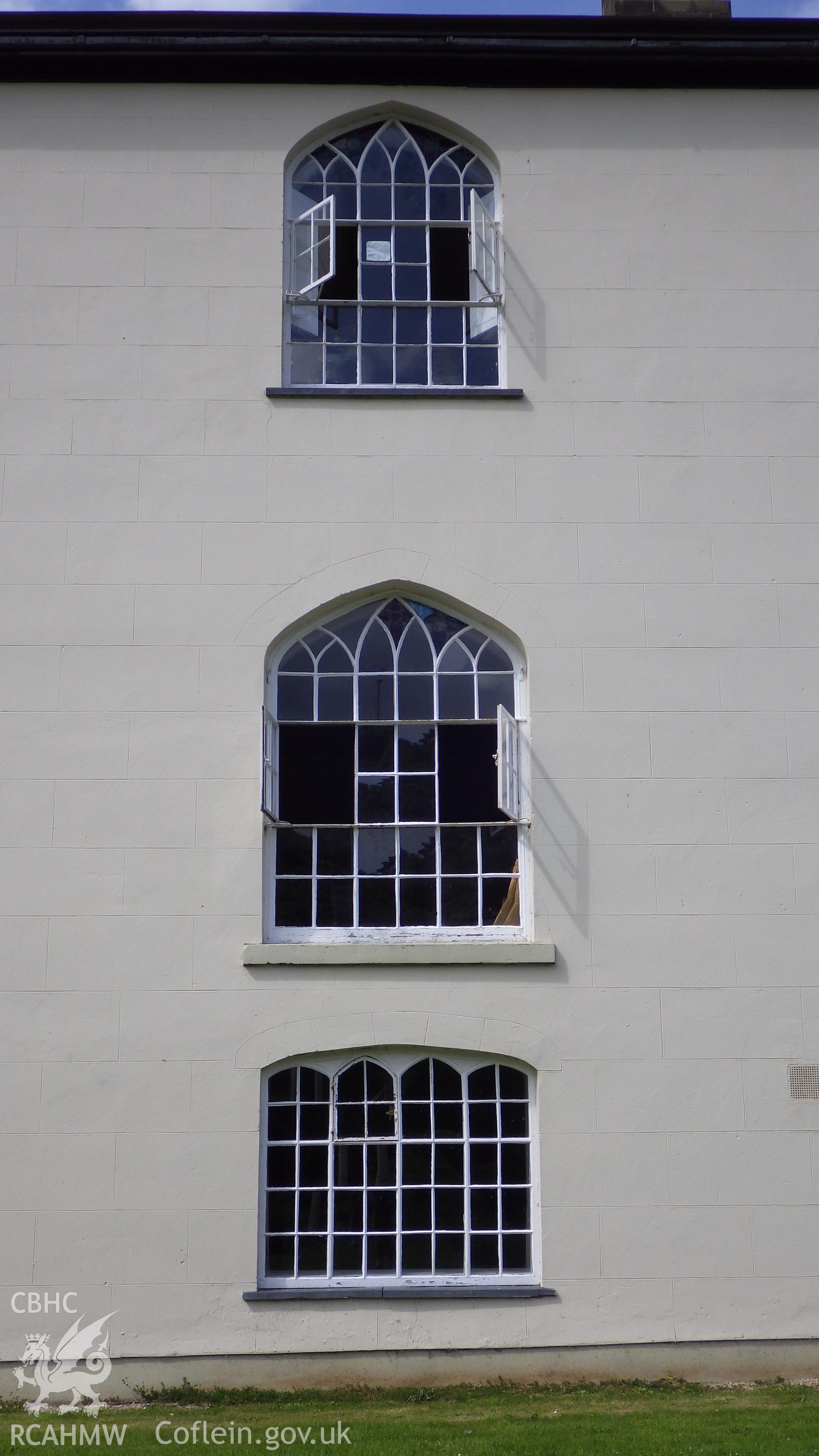 Detail of windows in southern elevation