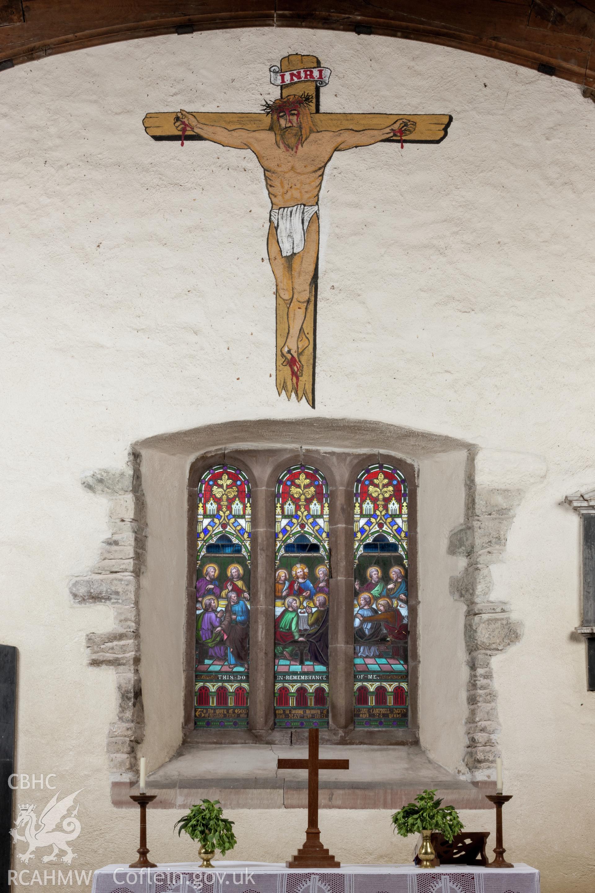 Wall painting over north aisle altar