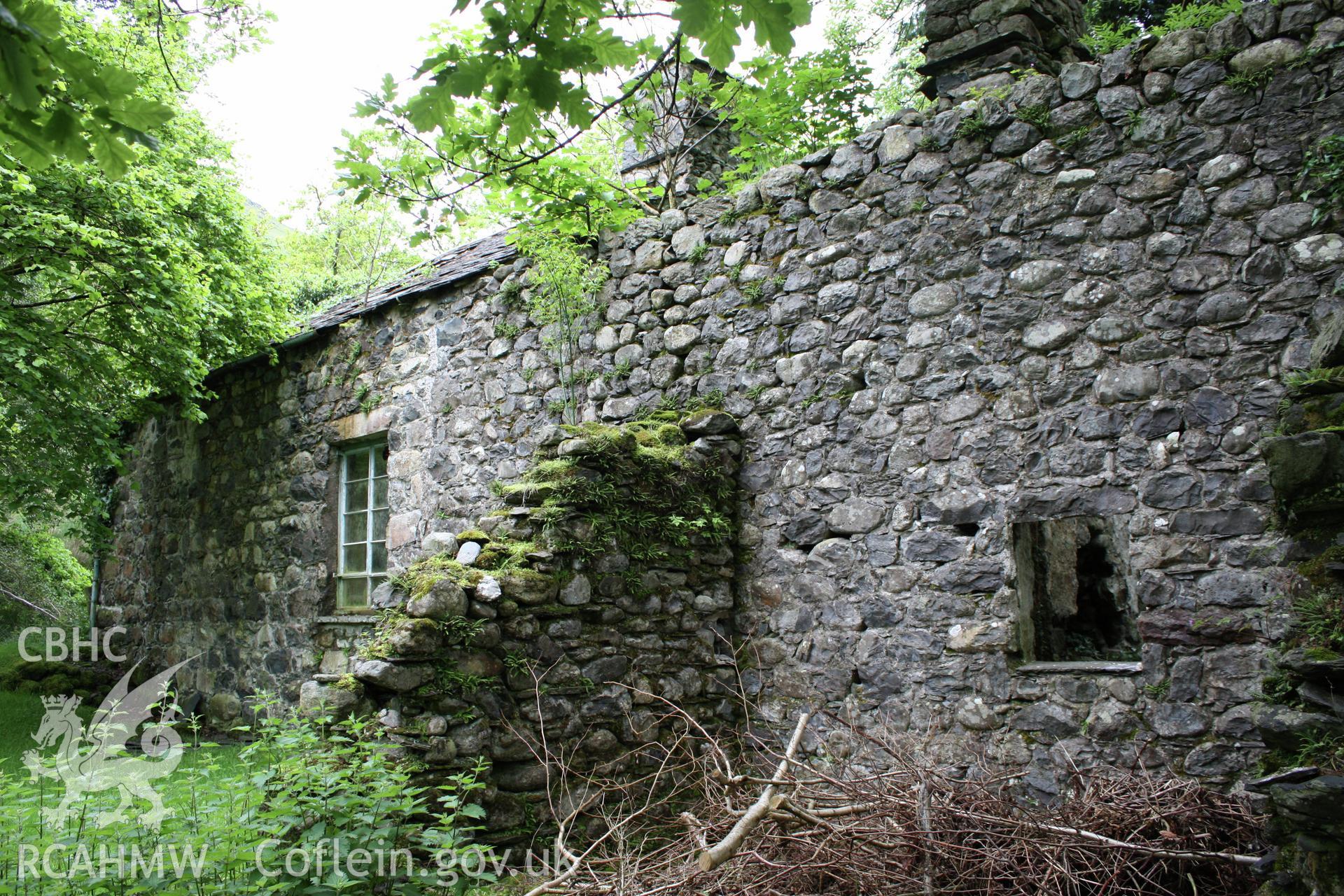 Sardis Chapel and attcahed cottages from north-east