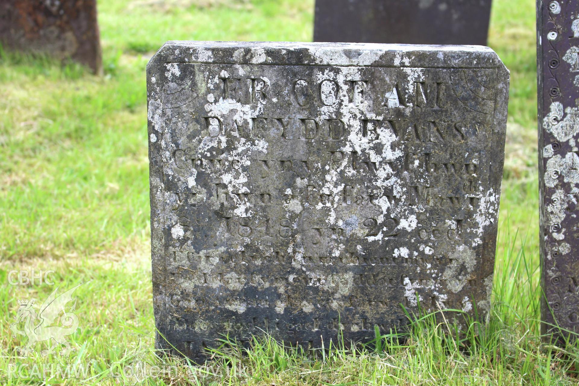 Gravestone of Dafydd Evans
