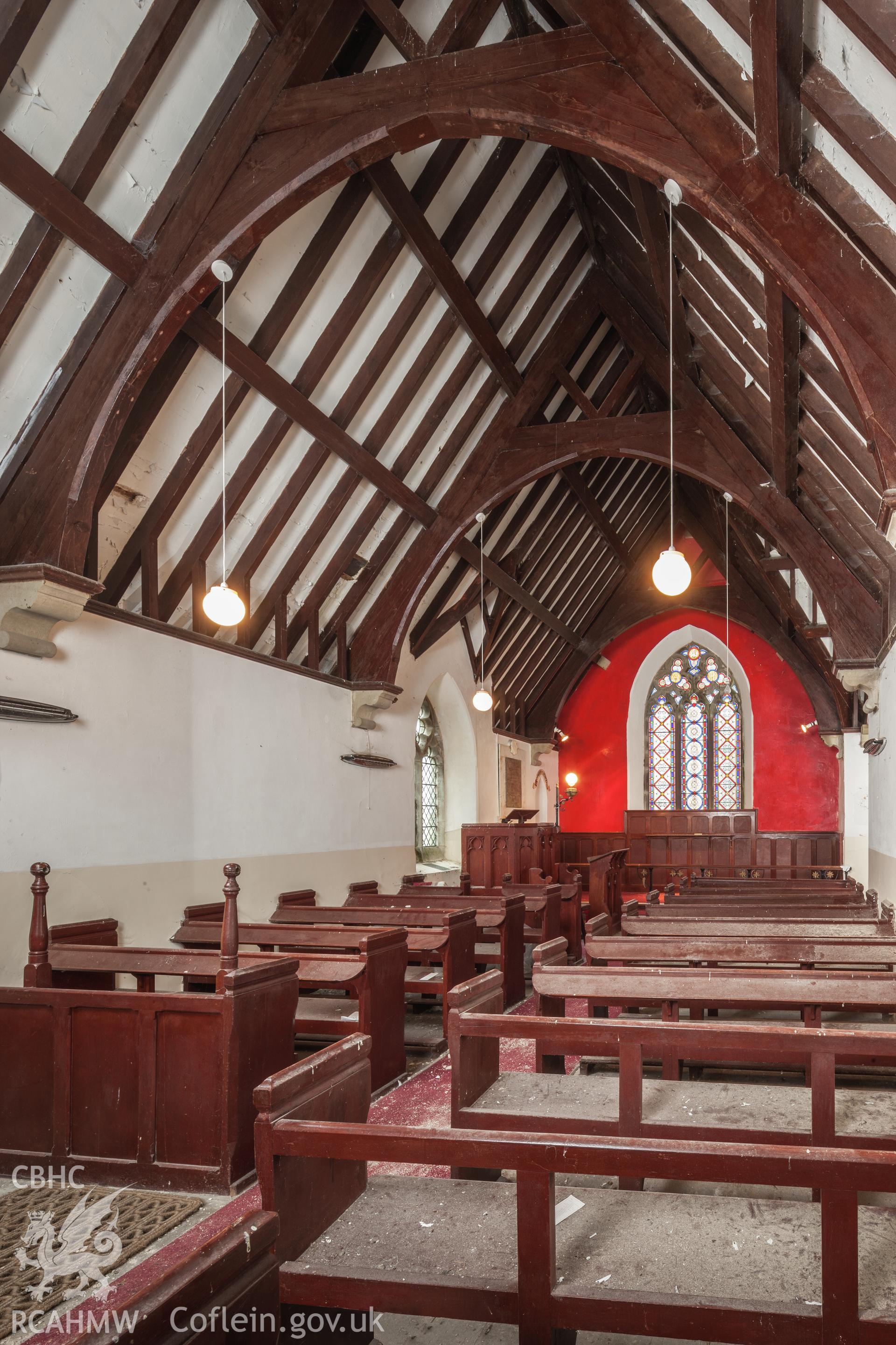 Interior viewed from the southwest