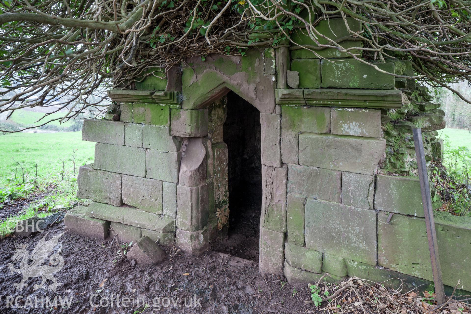 Conduit house carved entrance doorway