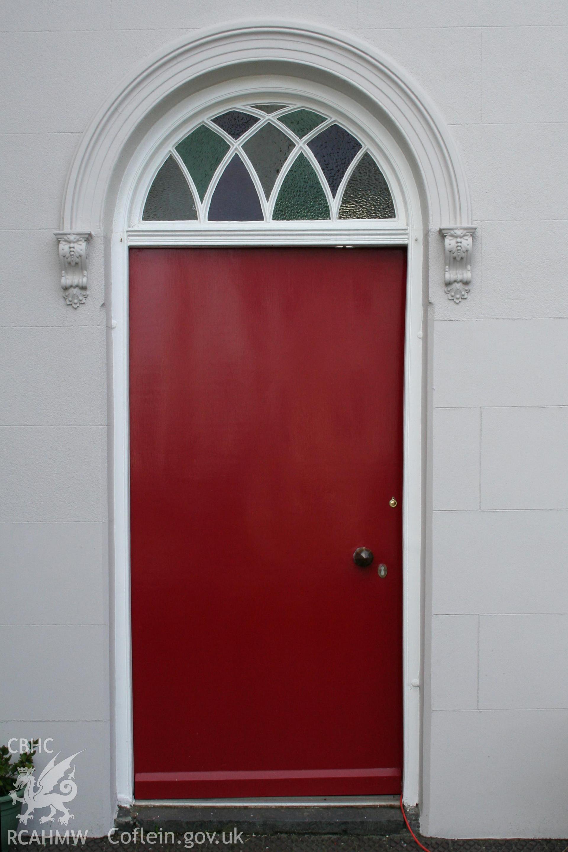 Detail of door in facade