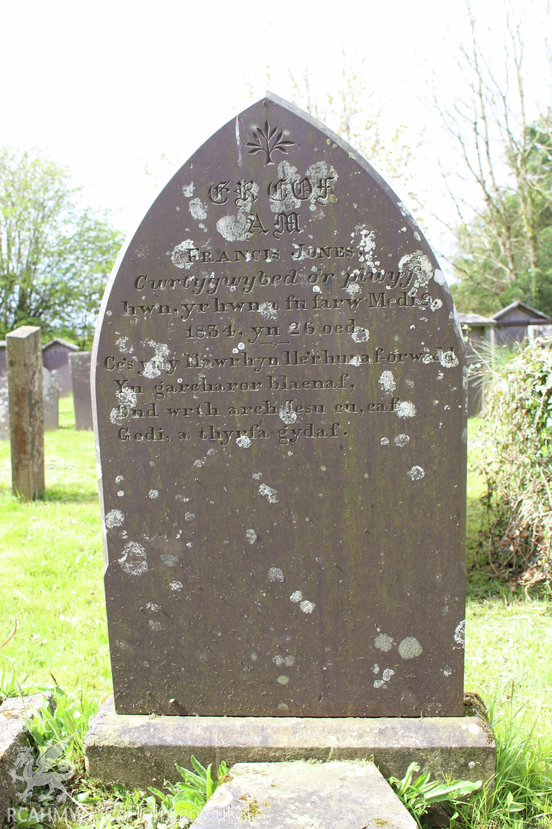 Gravestone of Francis Jones