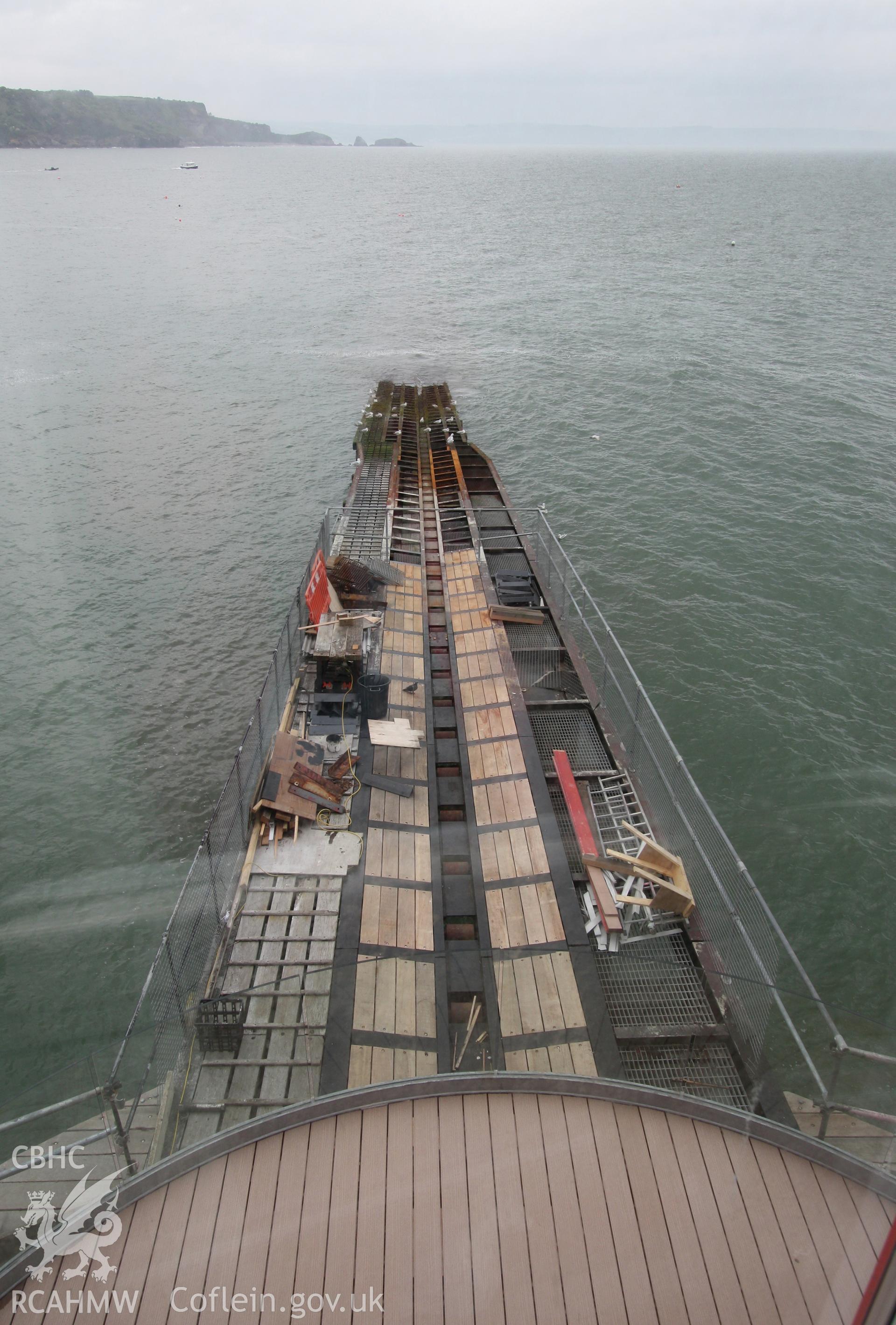 Detail of lauch slipway from the top looking north-east