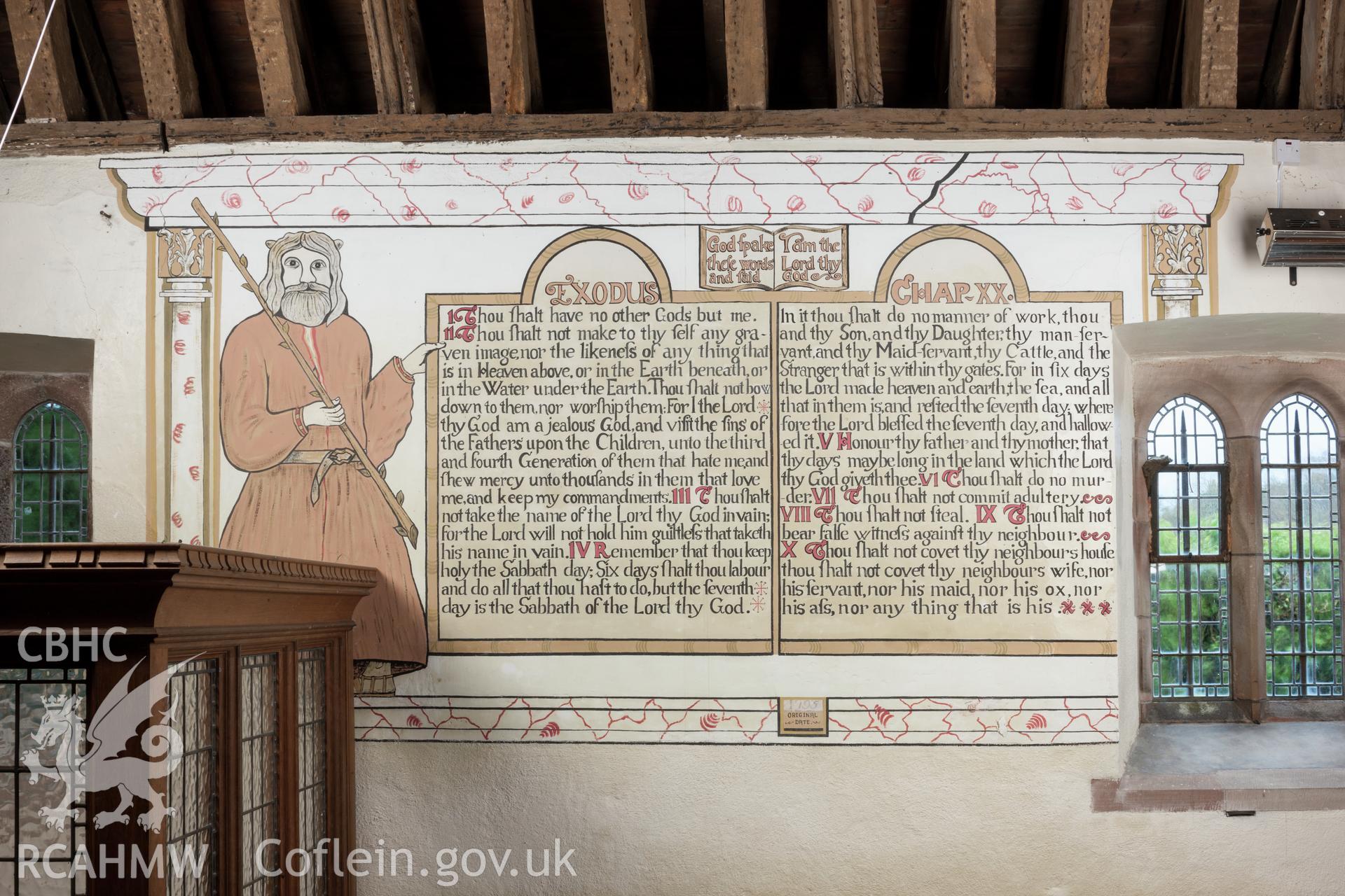 Wall painting, centre of south wall