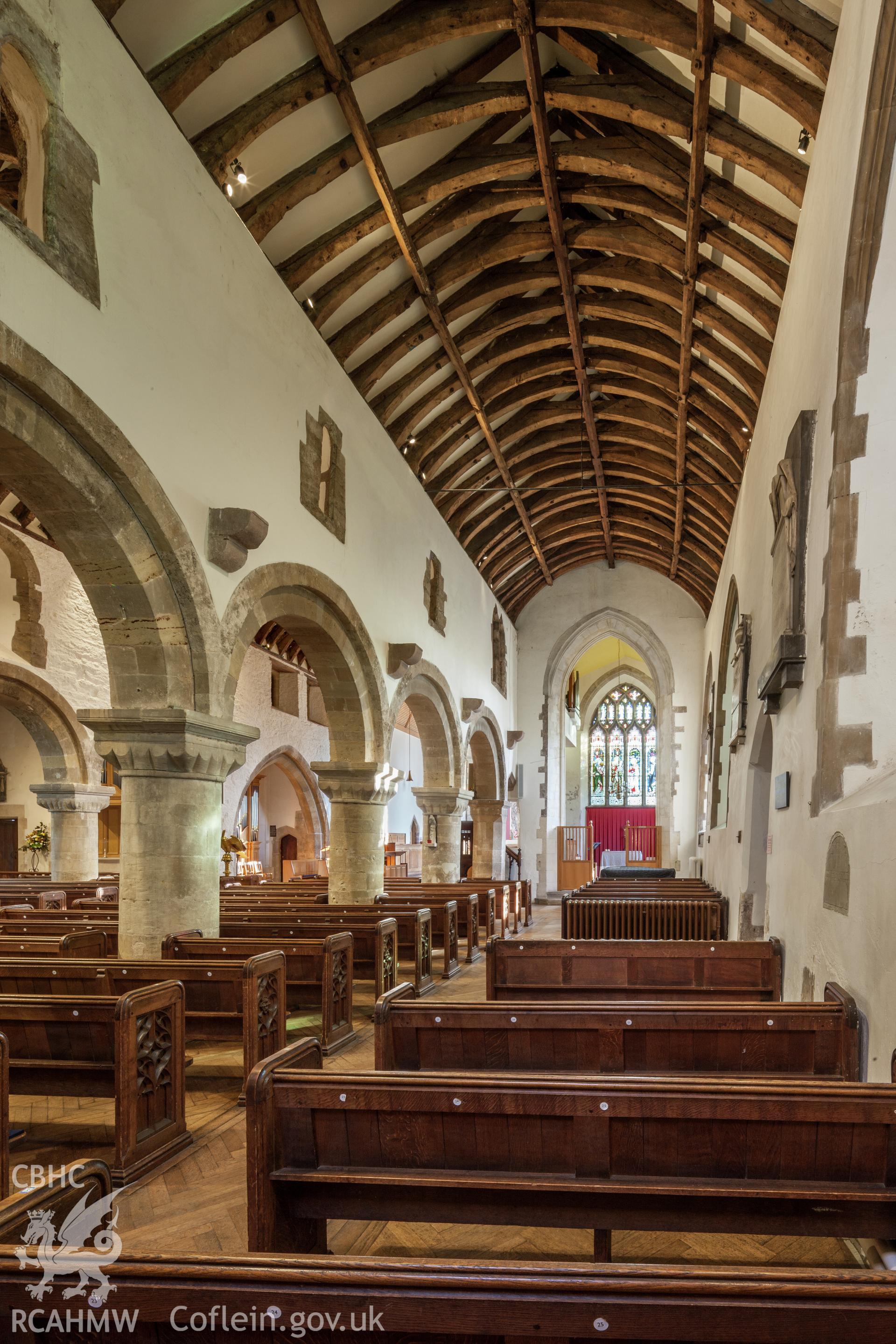 Interior, south aisle from the west
