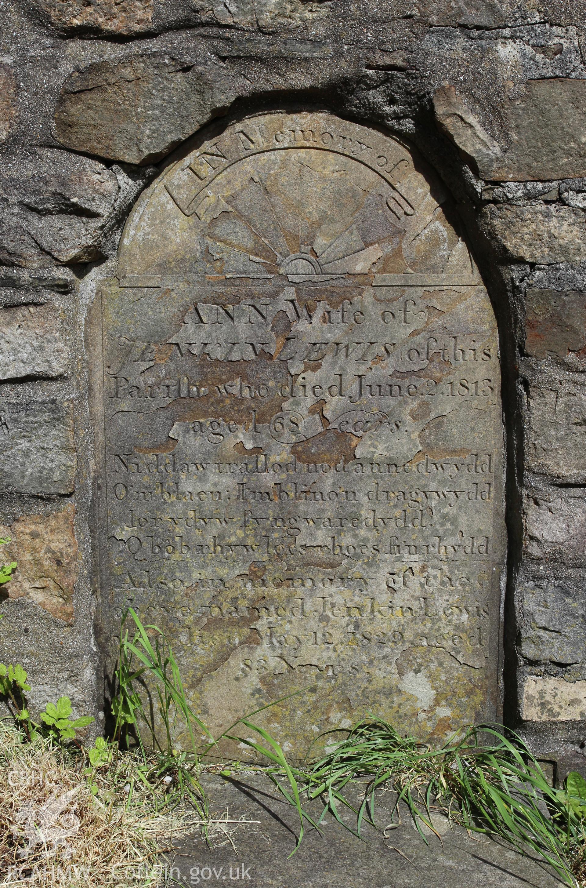Detail of gravestone