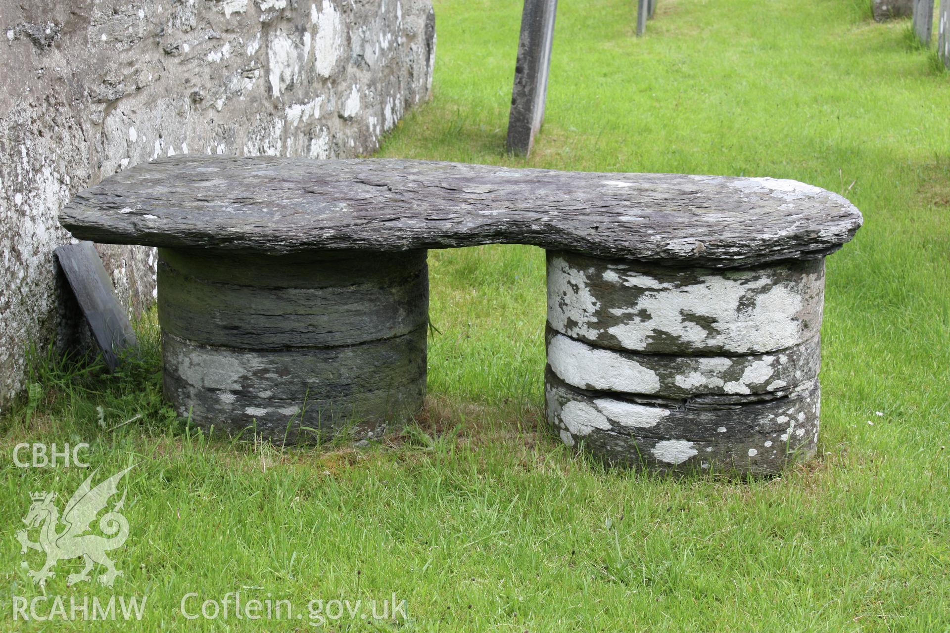 Detail of grave slab out of situ